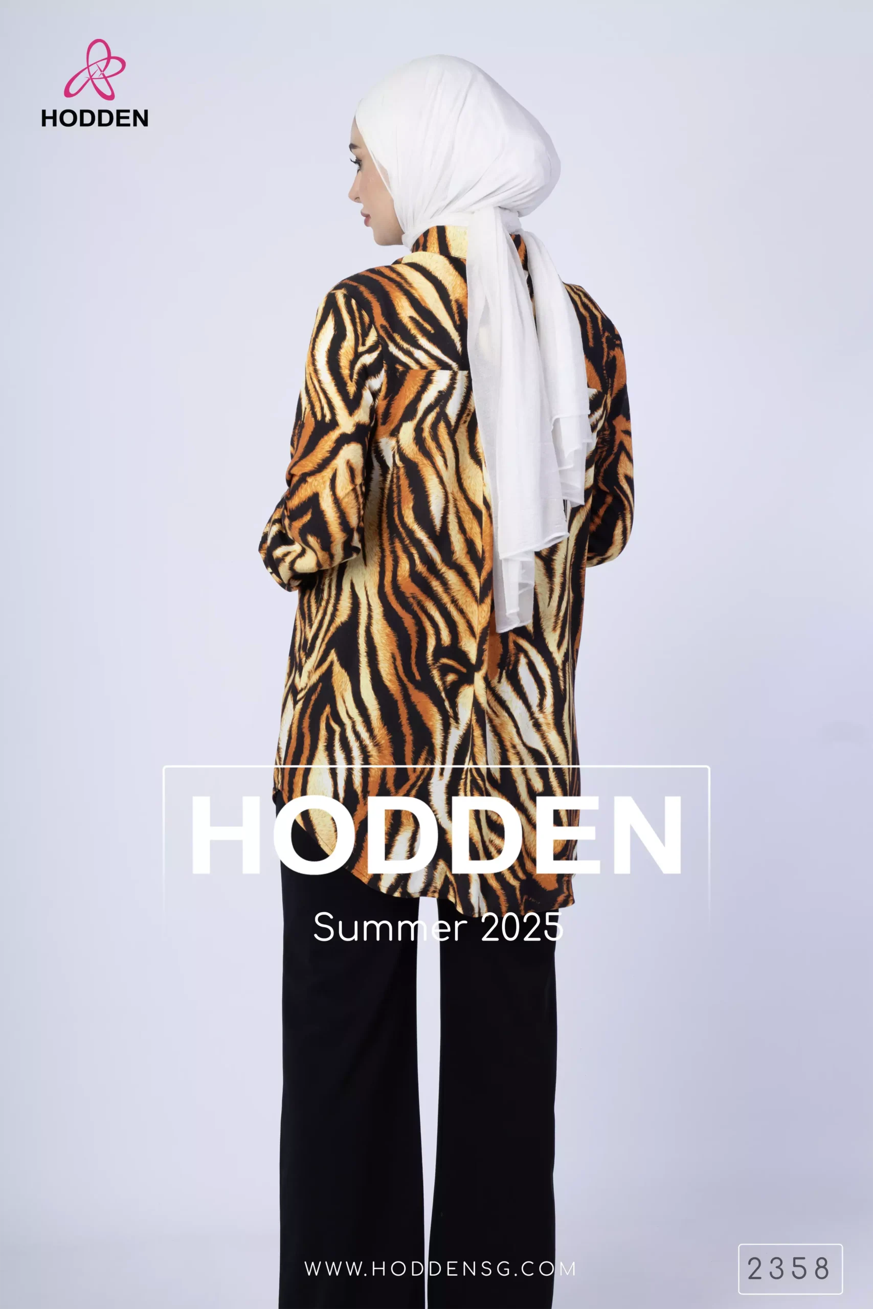 ⁦قميص  فلة عالى ظهر زيبره -2358⁩ - الصورة ⁦4⁩