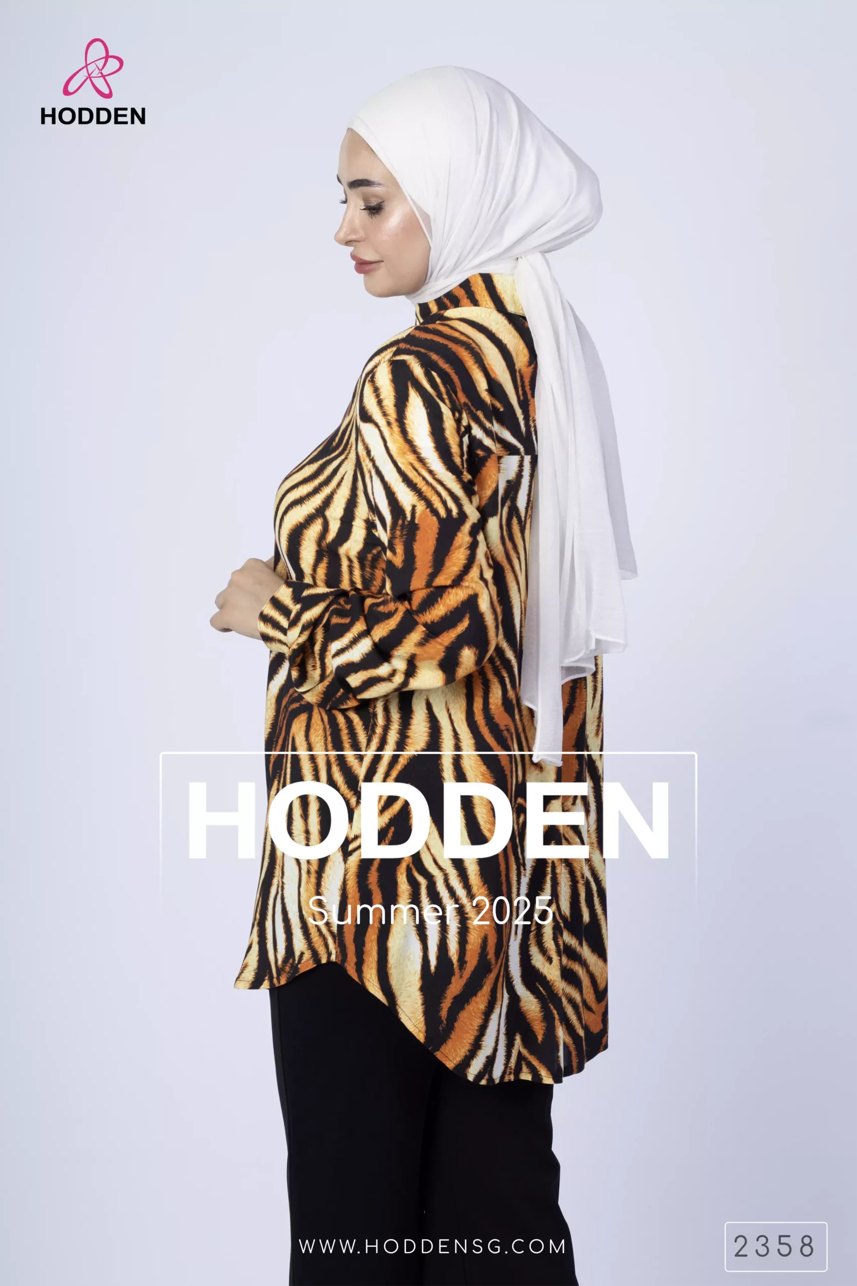 ⁦قميص  فلة عالى ظهر زيبره -2358⁩ - الصورة ⁦7⁩