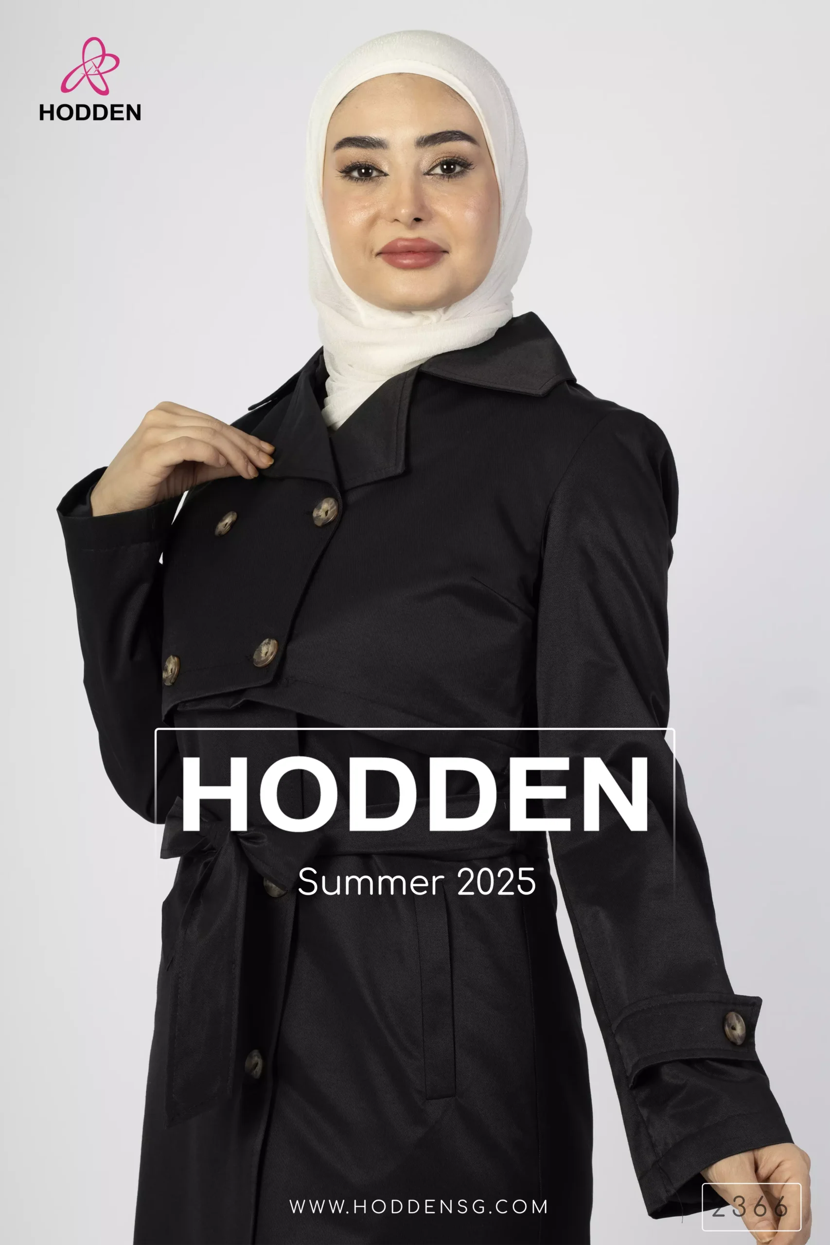 ⁦مانطو 2قطعة طويل حفر+جاكيت قصير كم-2366⁩ - الصورة ⁦5⁩