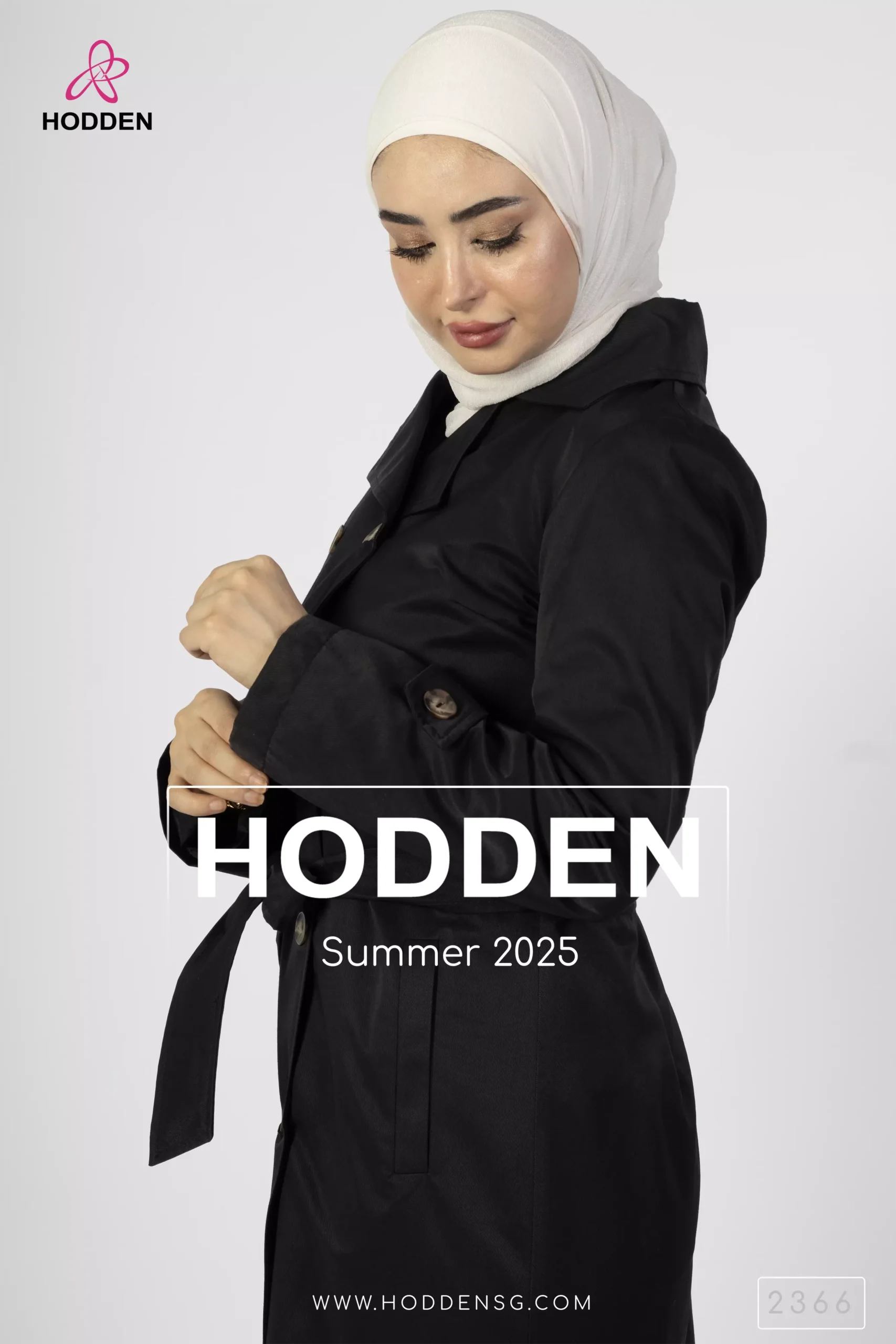 ⁦مانطو 2قطعة طويل حفر+جاكيت قصير كم-2366⁩ - الصورة ⁦3⁩