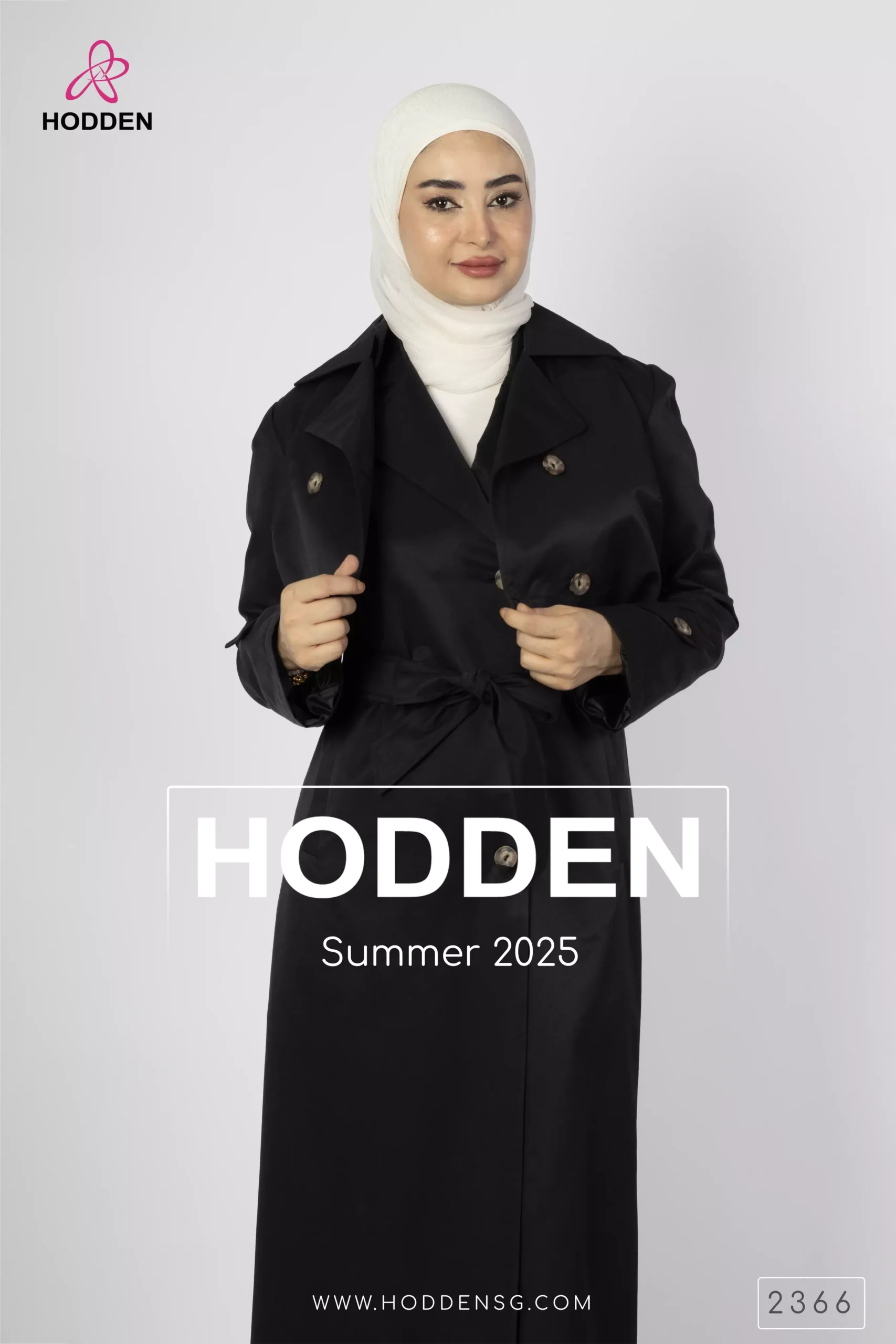 مانطو 2قطعة طويل حفر+جاكيت قصير كم-2366