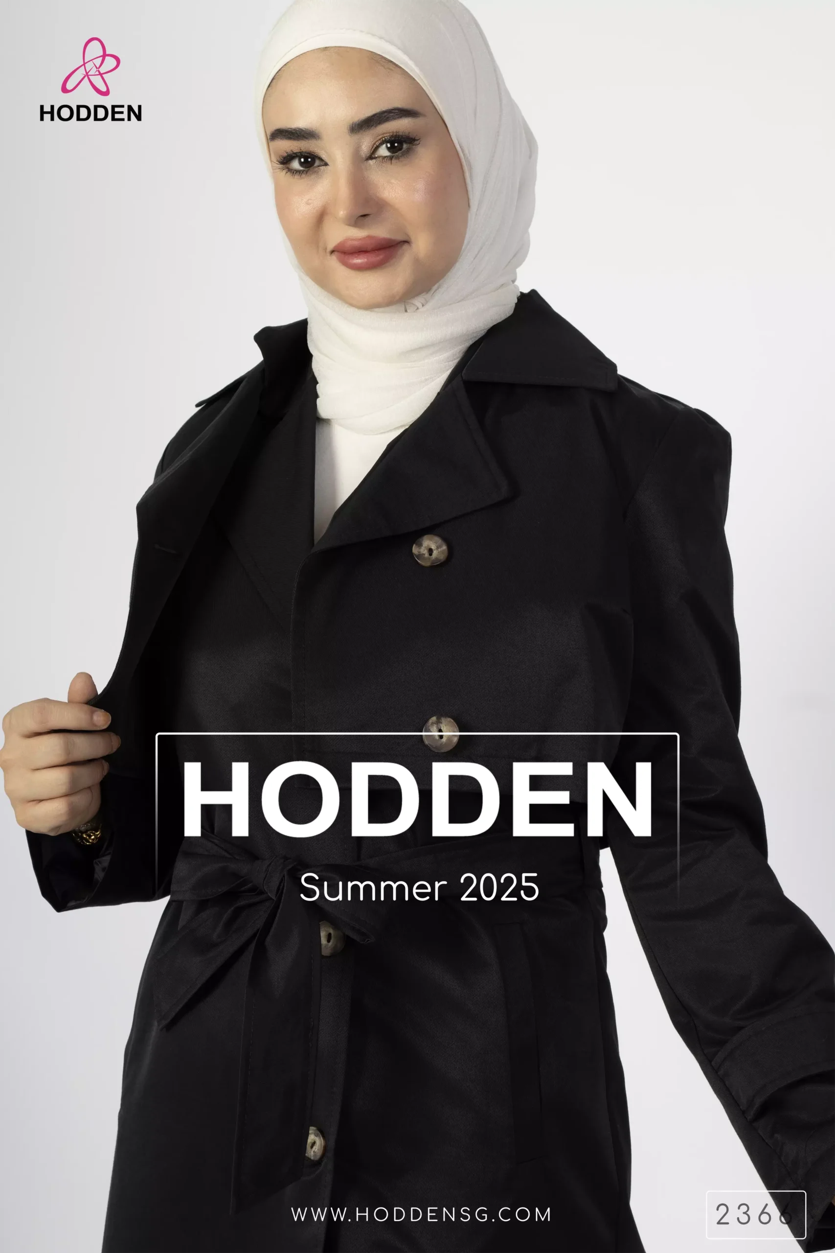 ⁦مانطو 2قطعة طويل حفر+جاكيت قصير كم-2366⁩ - الصورة ⁦6⁩