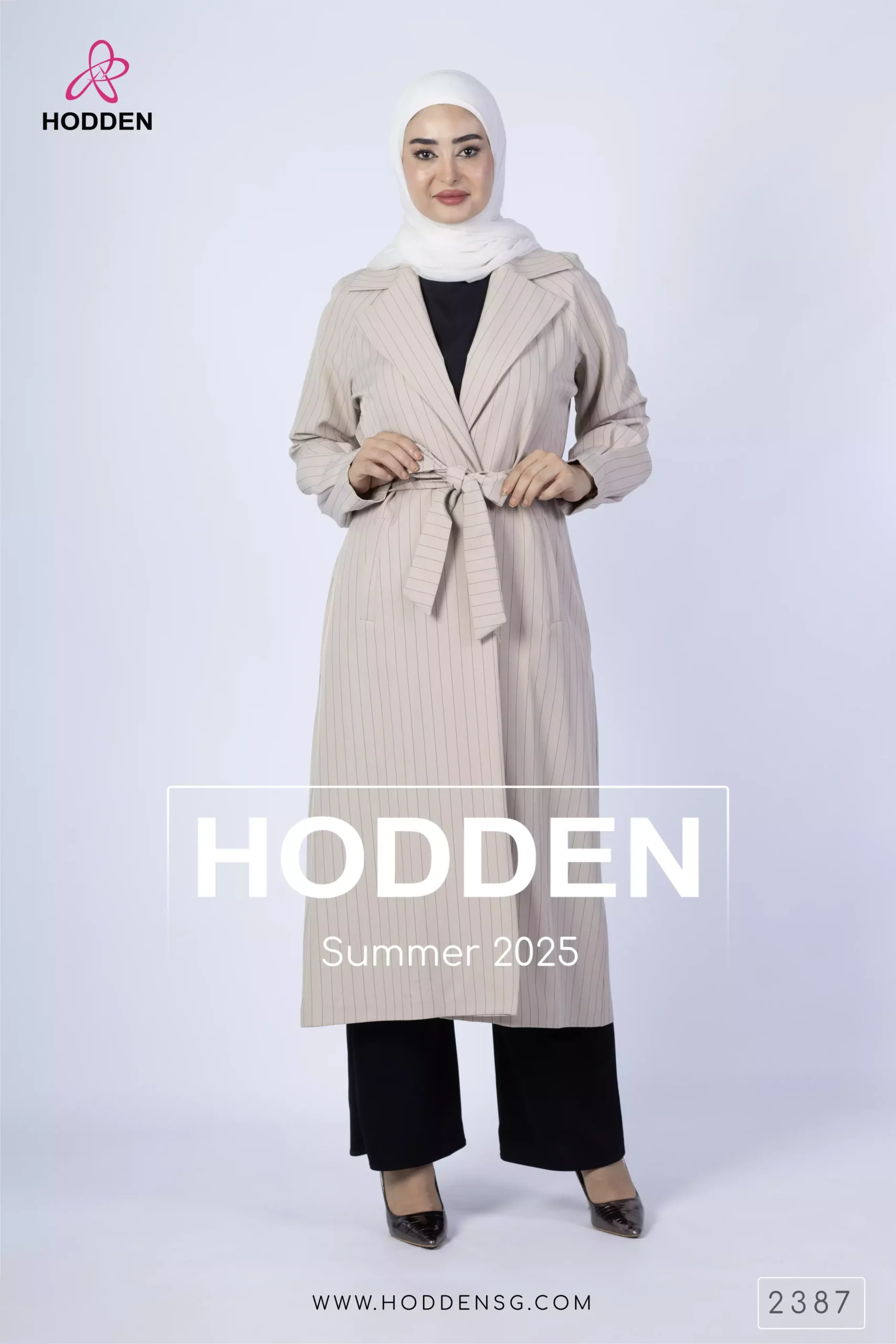 مانطو كم ركلان مقلم صفين ازرار -2387