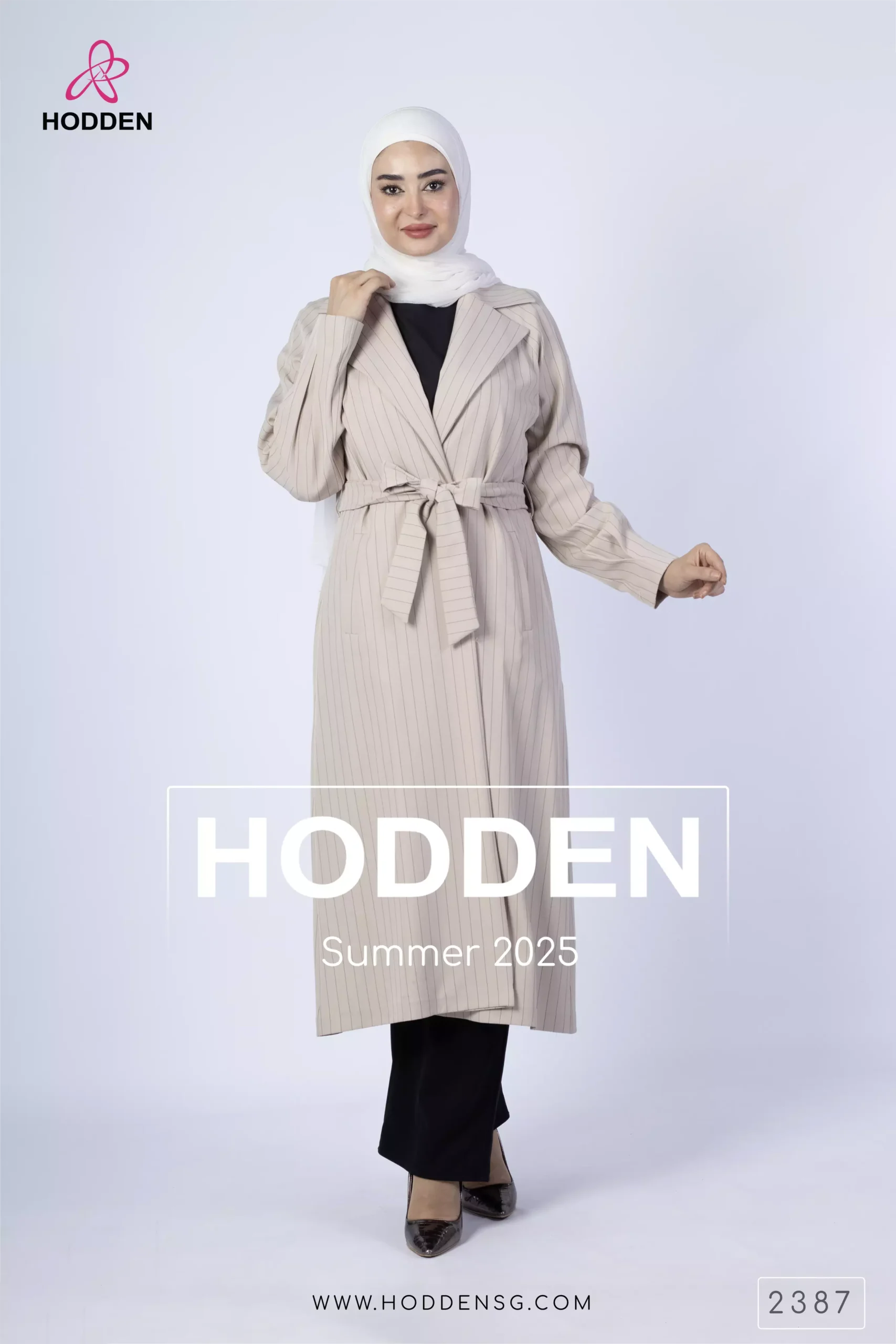 ⁦مانطو كم ركلان مقلم صفين ازرار -2387⁩ - الصورة ⁦5⁩