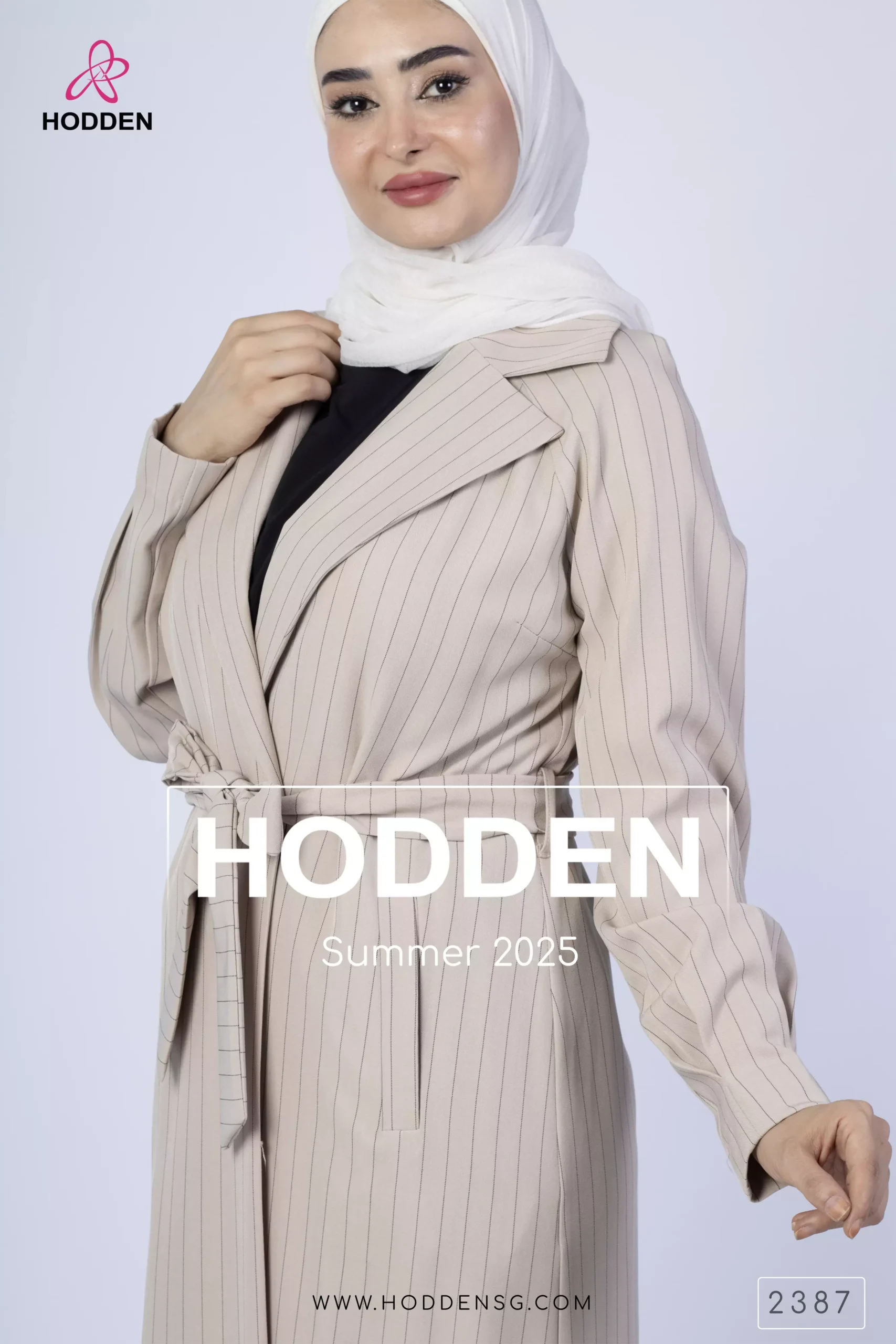 ⁦مانطو كم ركلان مقلم صفين ازرار -2387⁩ - الصورة ⁦4⁩