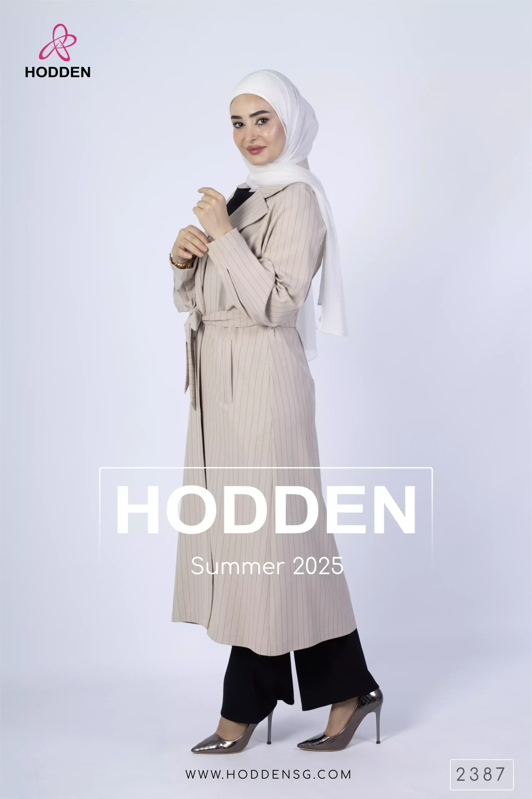 ⁦مانطو كم ركلان مقلم صفين ازرار -2387⁩ - الصورة ⁦8⁩