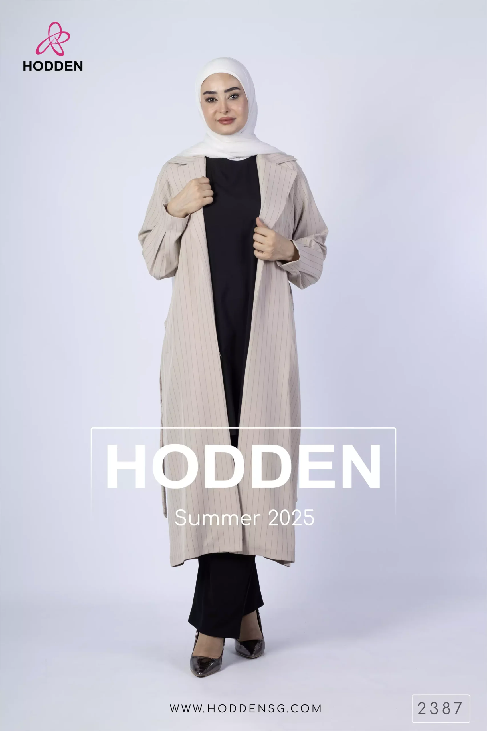 ⁦مانطو كم ركلان مقلم صفين ازرار -2387⁩ - الصورة ⁦6⁩