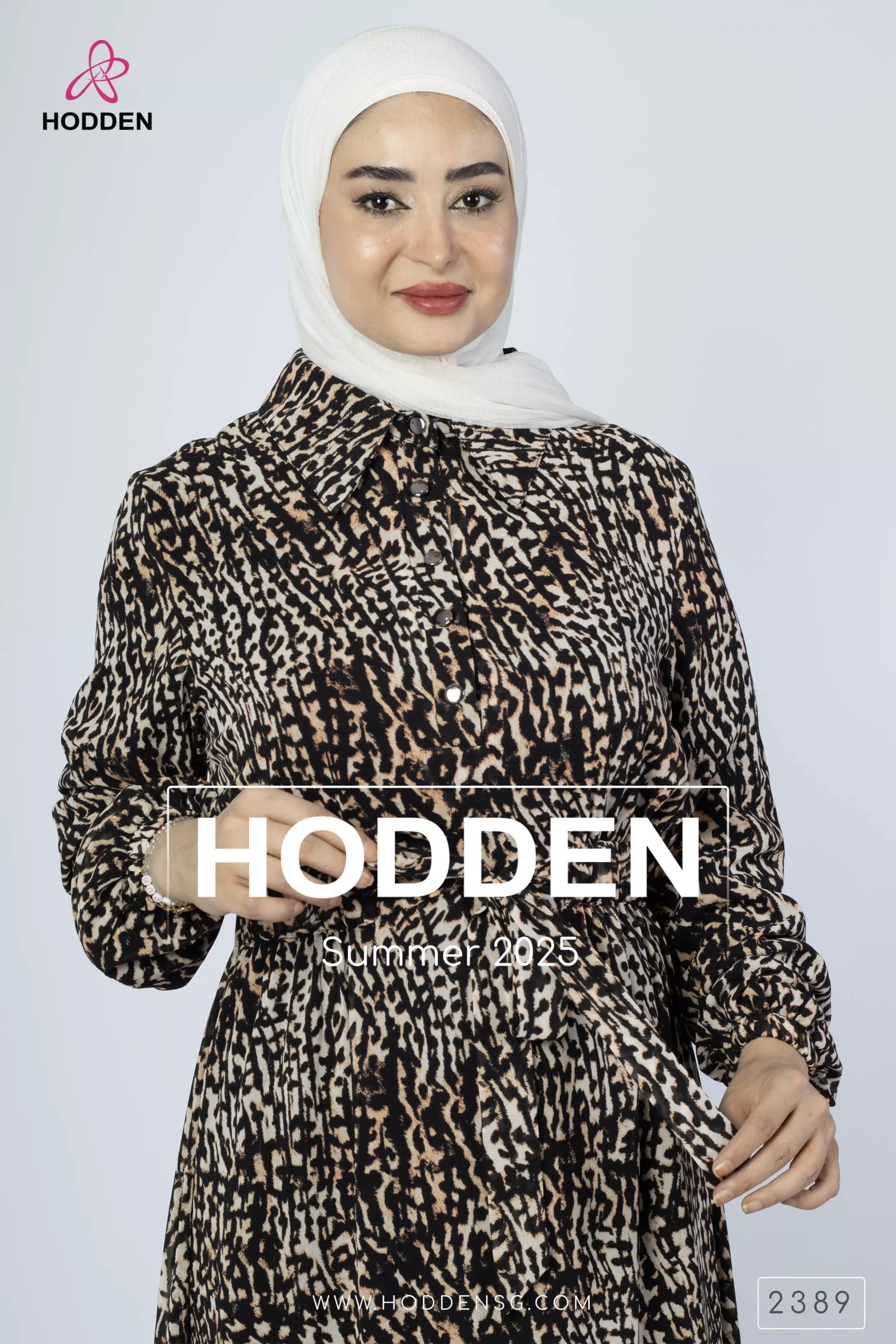 ⁦فستان شيفون مبطن -2389⁩ - الصورة ⁦3⁩