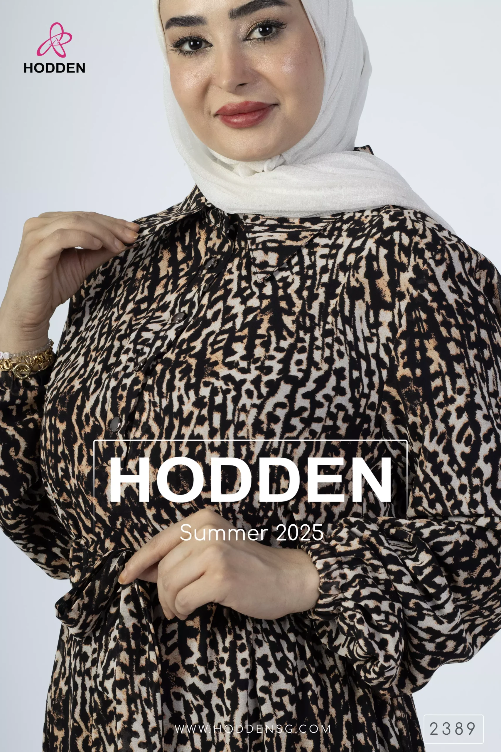 ⁦فستان شيفون مبطن -2389⁩ - الصورة ⁦7⁩