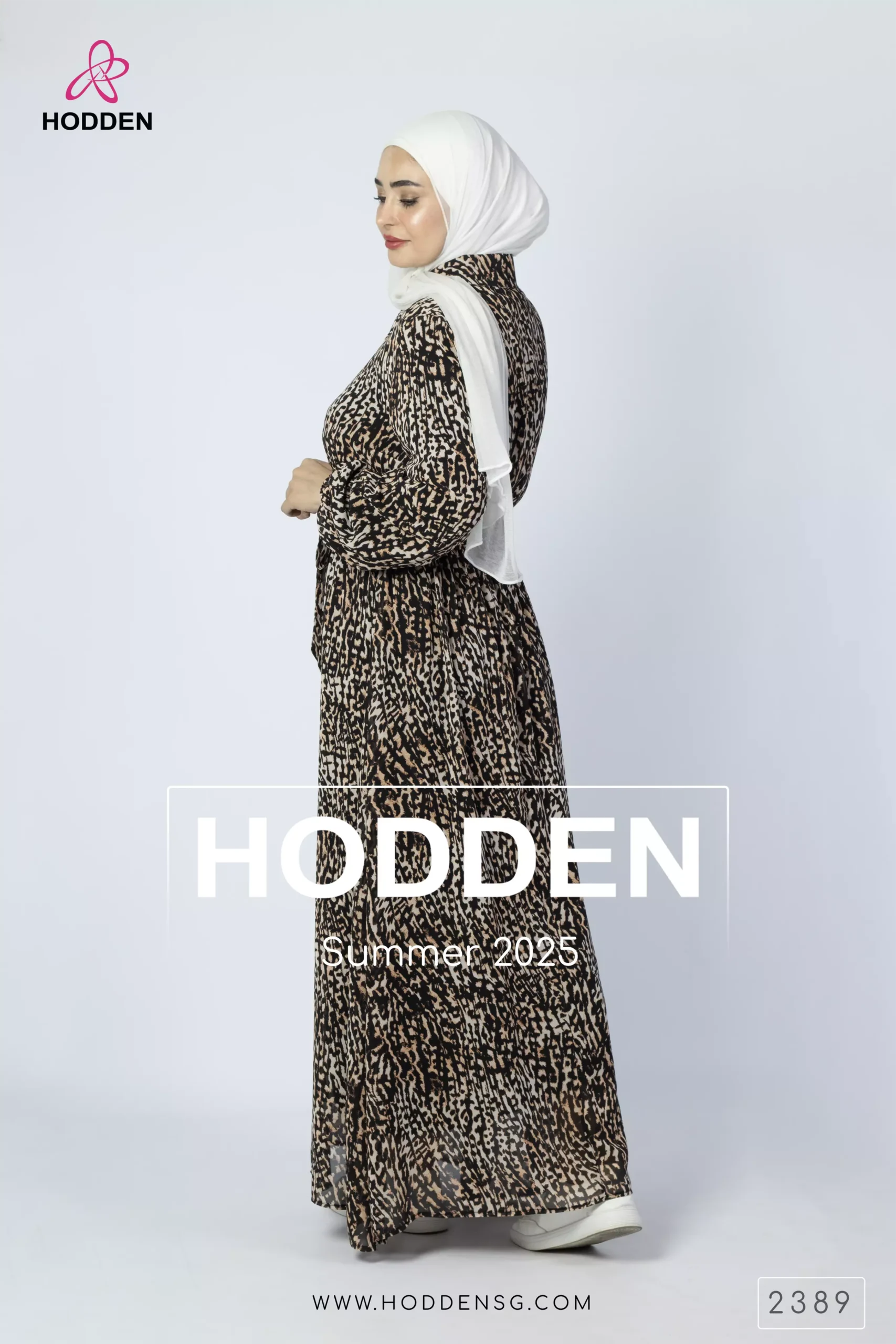 ⁦فستان شيفون مبطن -2389⁩ - الصورة ⁦5⁩