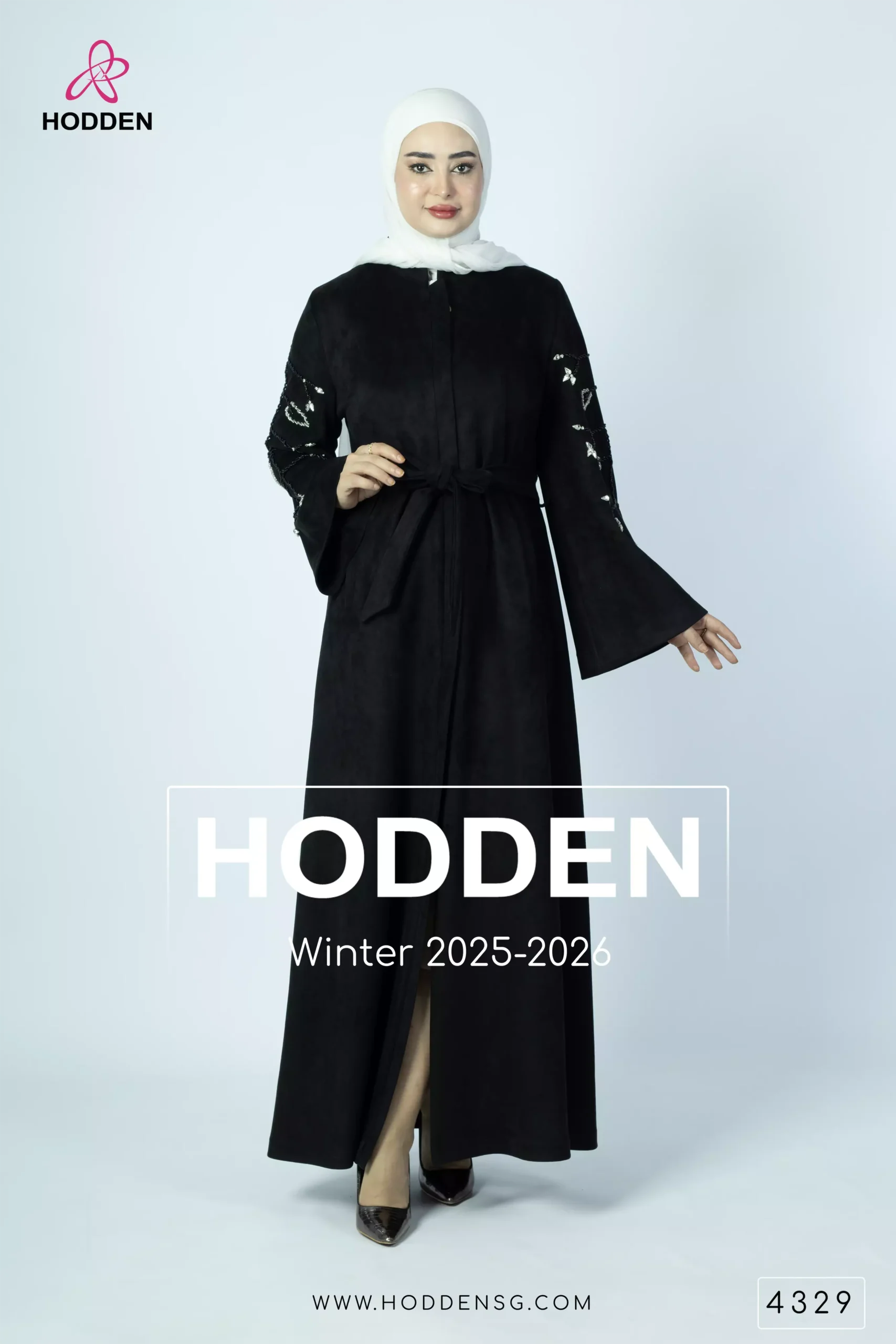 ⁦عباية مخمل كم عرق - 4329⁩ - الصورة ⁦5⁩