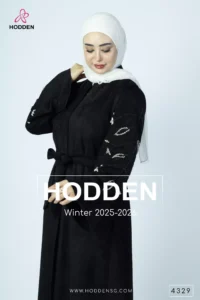 عباية مخمل كم عرق – 4329