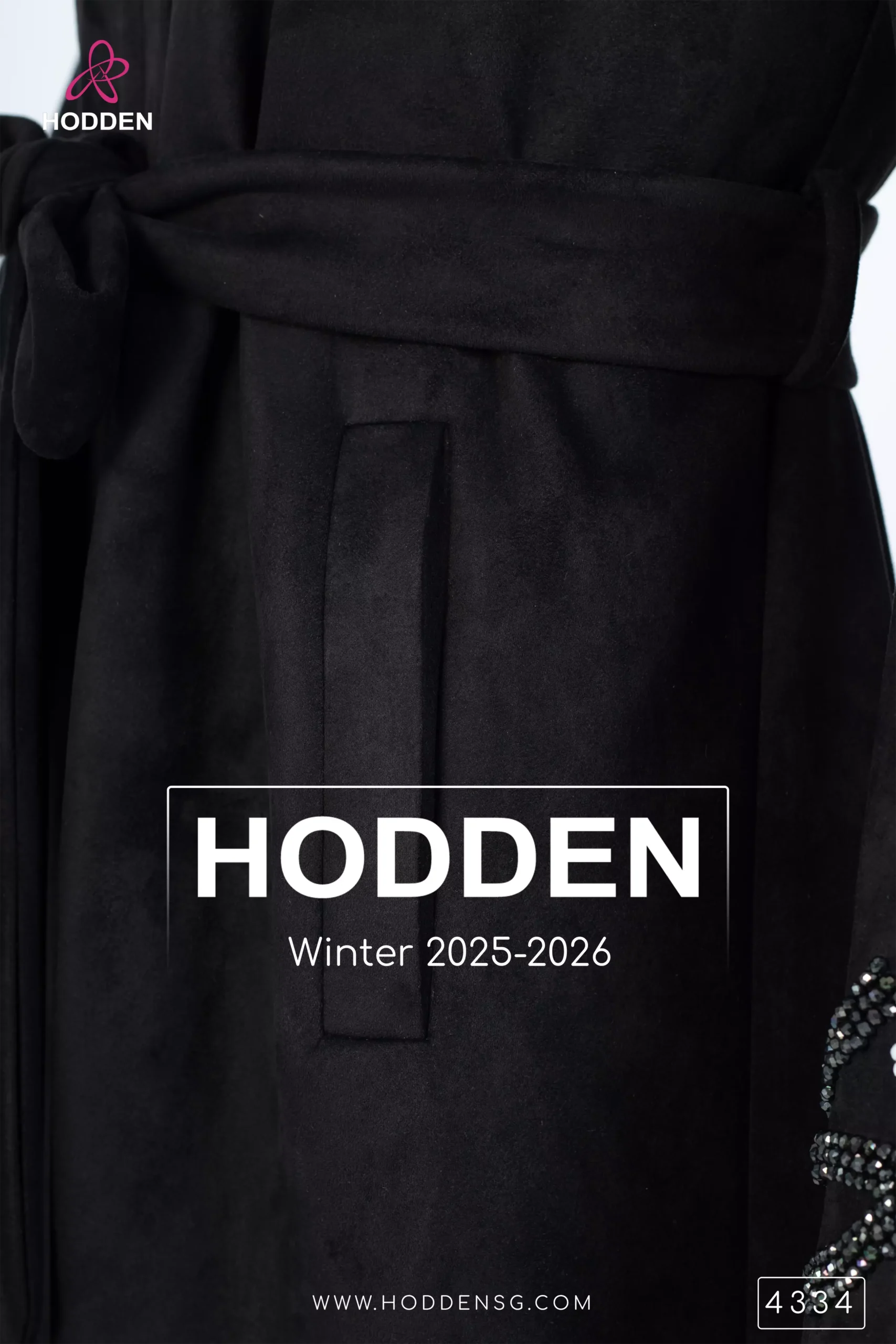 ⁦عباية مخمل سويد شك  قوص - 4334⁩ - الصورة ⁦8⁩