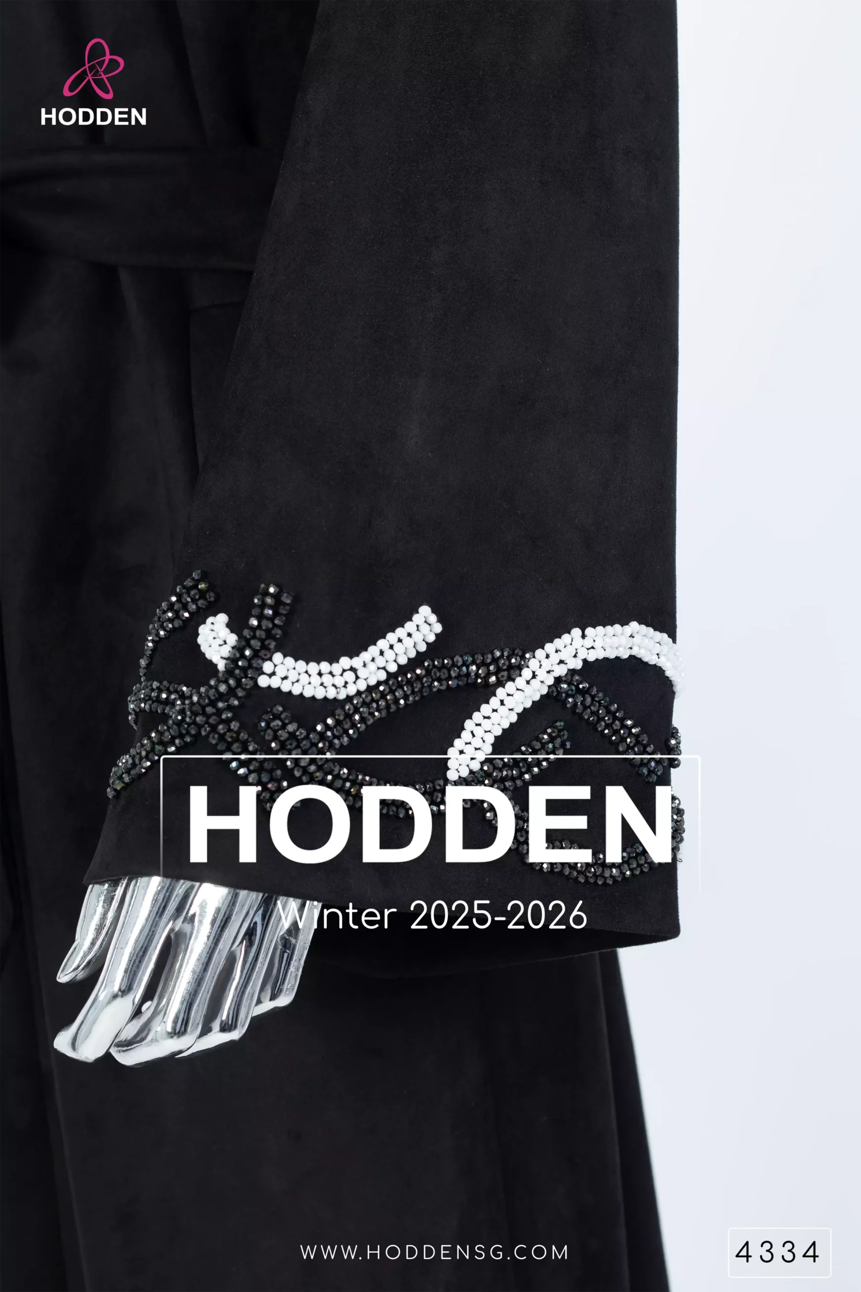 ⁦عباية مخمل سويد شك  قوص - 4334⁩ - الصورة ⁦10⁩