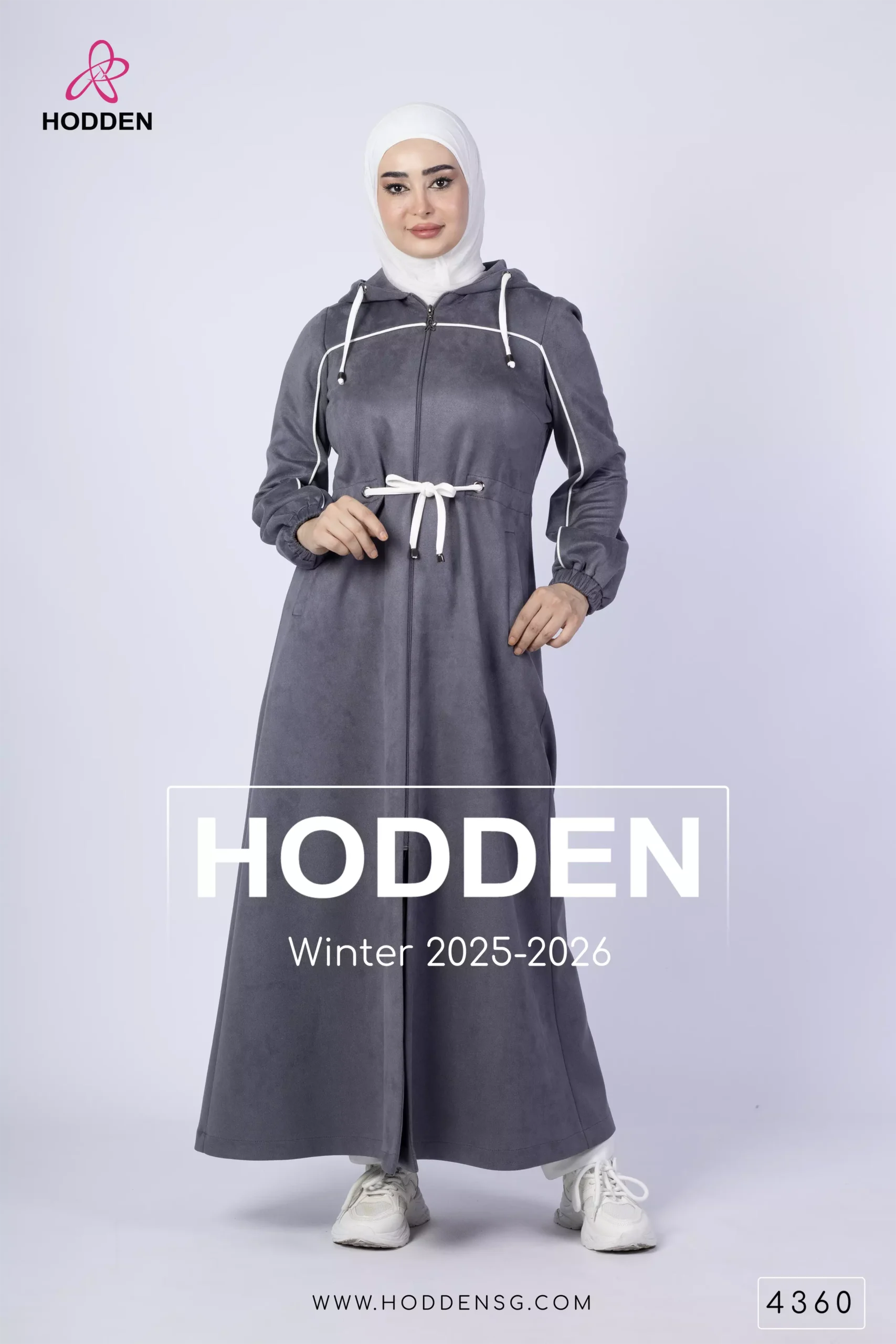 مانطو مخمل  مكلف ابيض - 4360