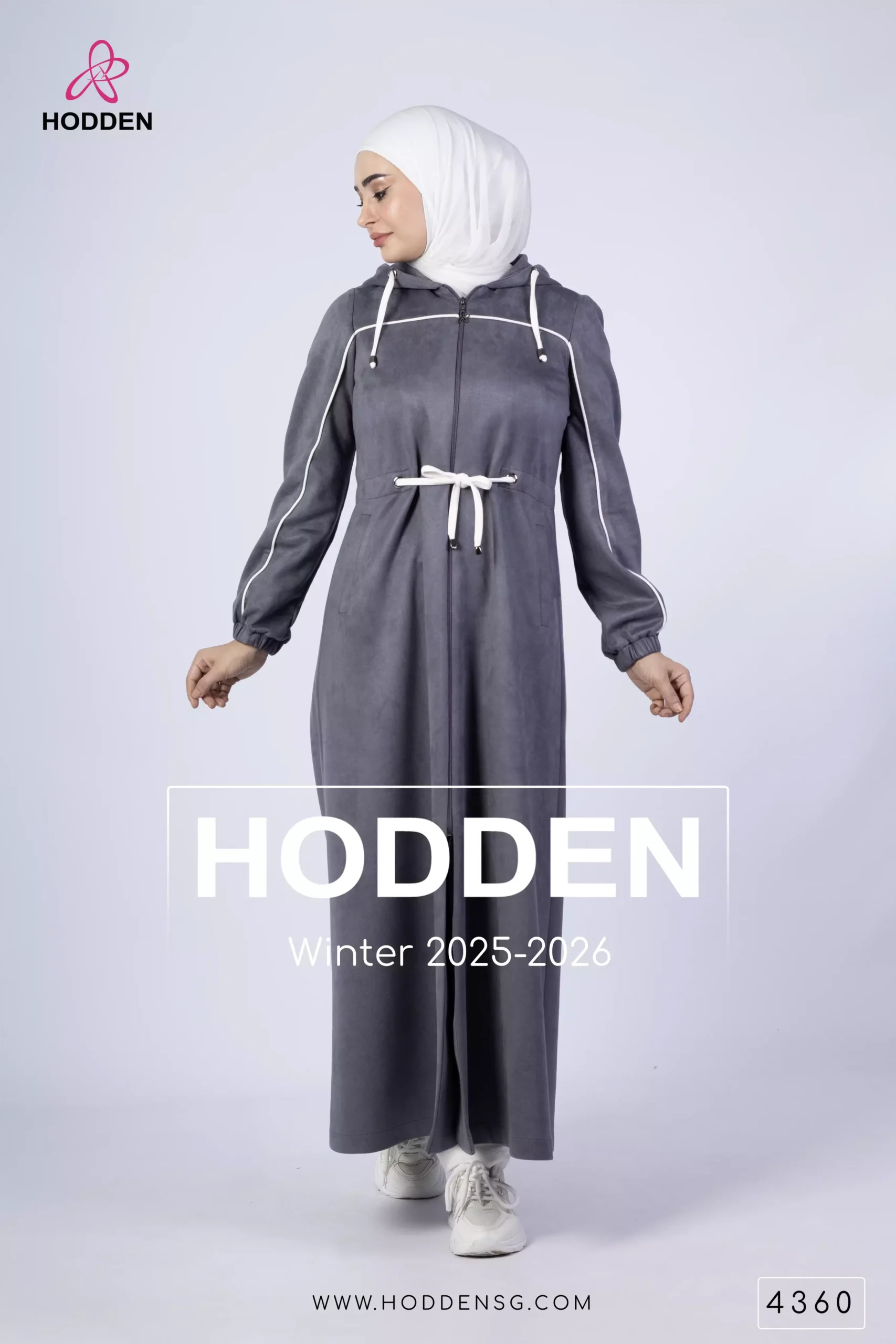 ⁦مانطو مخمل  مكلف ابيض - 4360⁩ - الصورة ⁦4⁩