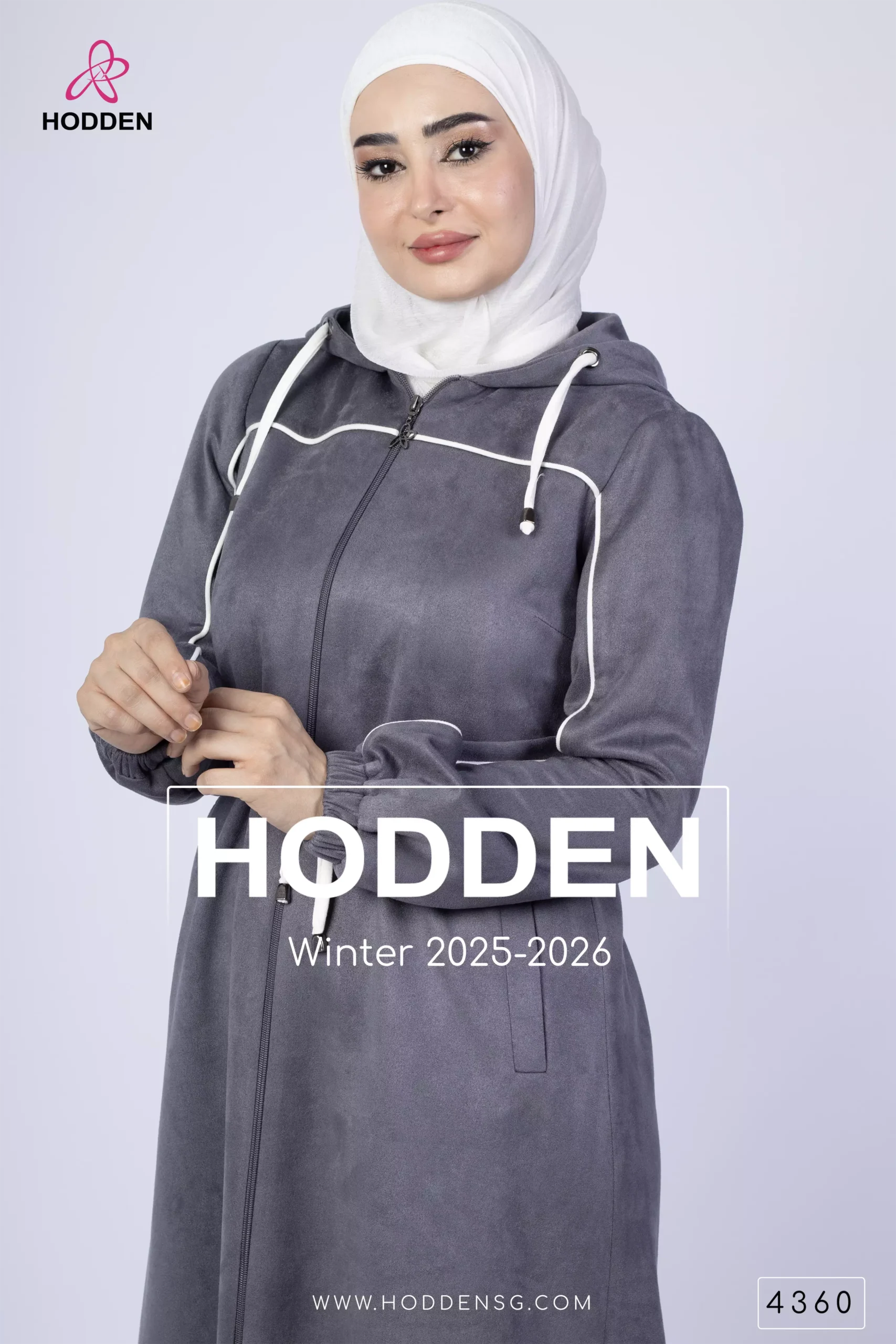 ⁦مانطو مخمل  مكلف ابيض - 4360⁩ - الصورة ⁦3⁩