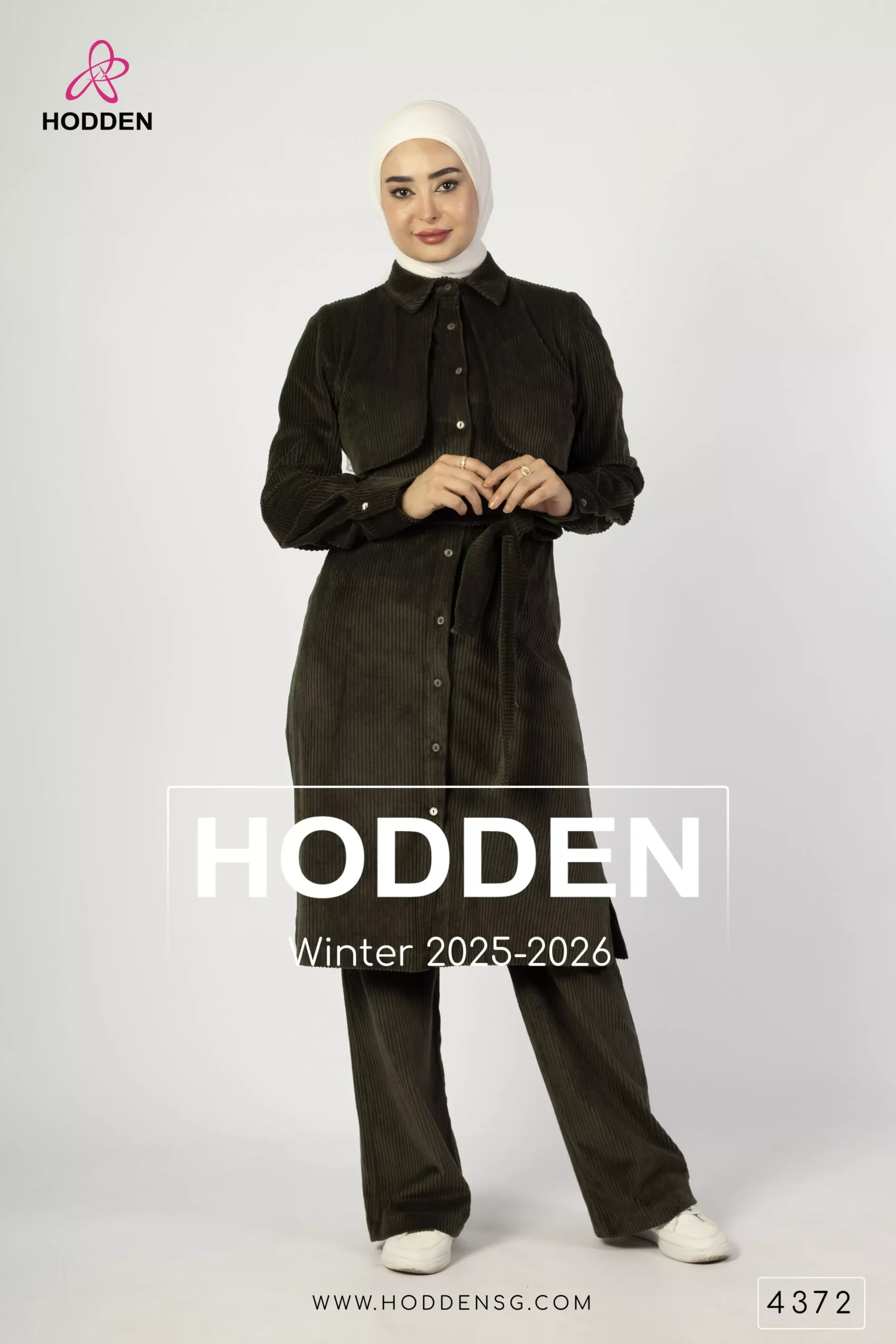 طقم مخمل محزز قطعتين - 4372