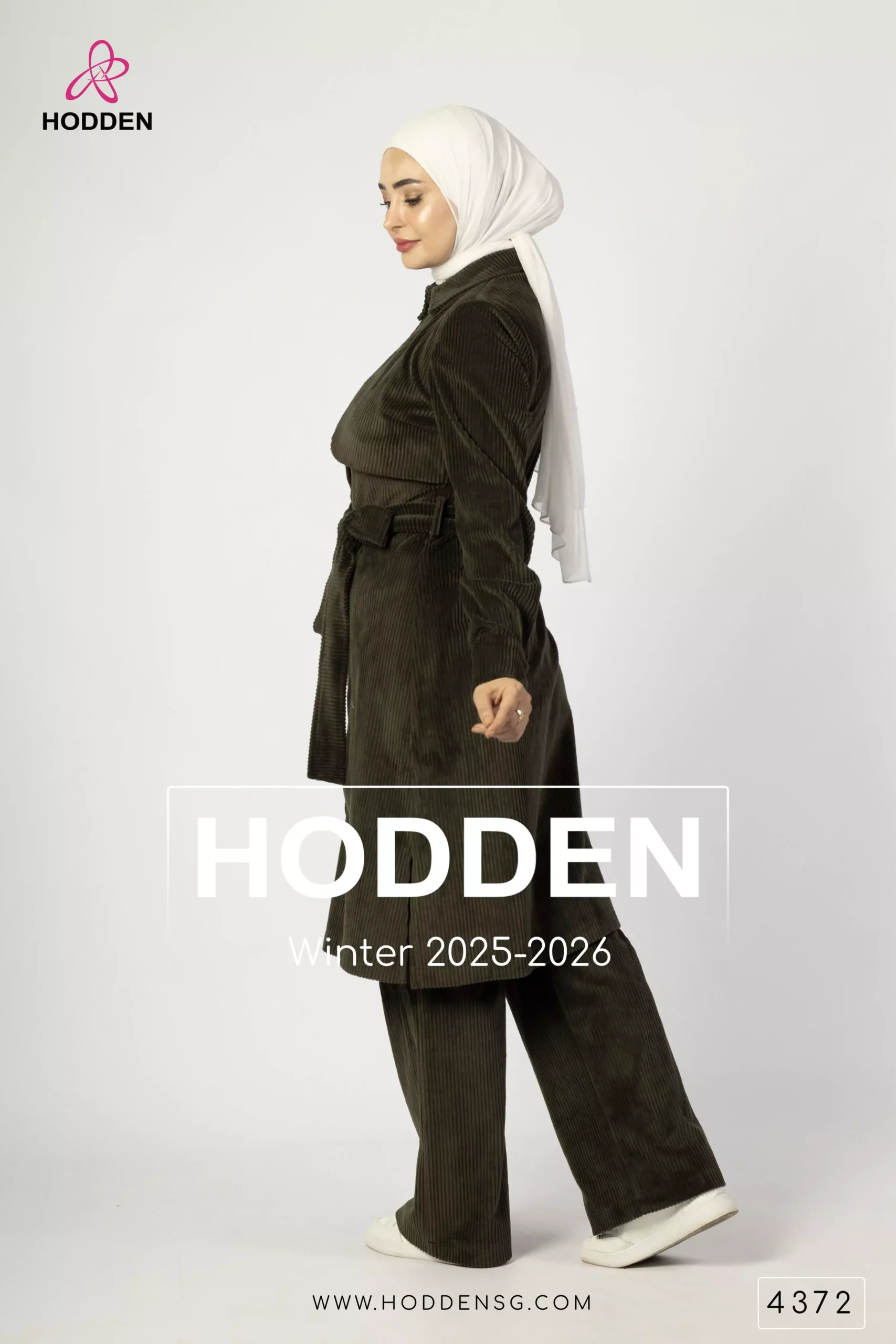 ⁦طقم مخمل محزز قطعتين - 4372⁩ - الصورة ⁦4⁩