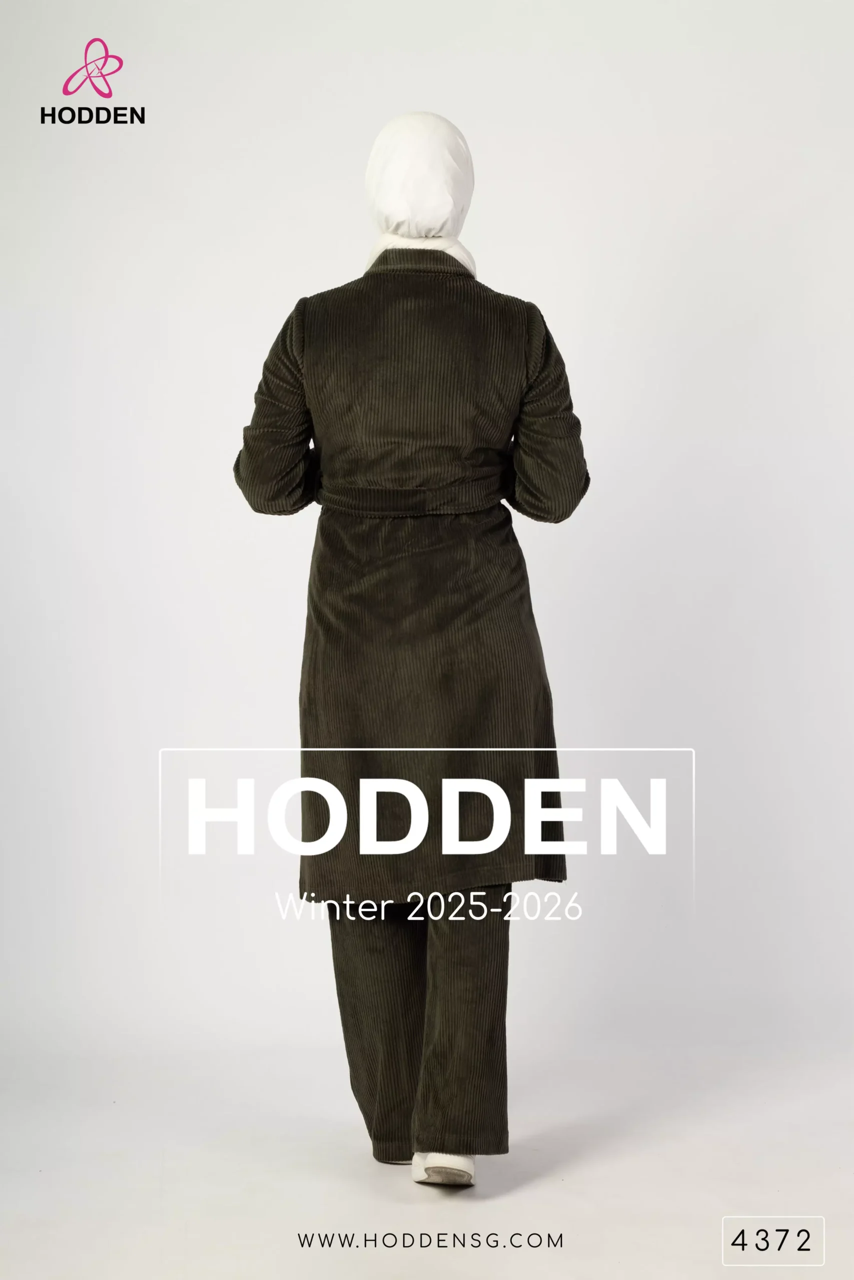 ⁦طقم مخمل محزز قطعتين - 4372⁩ - الصورة ⁦3⁩