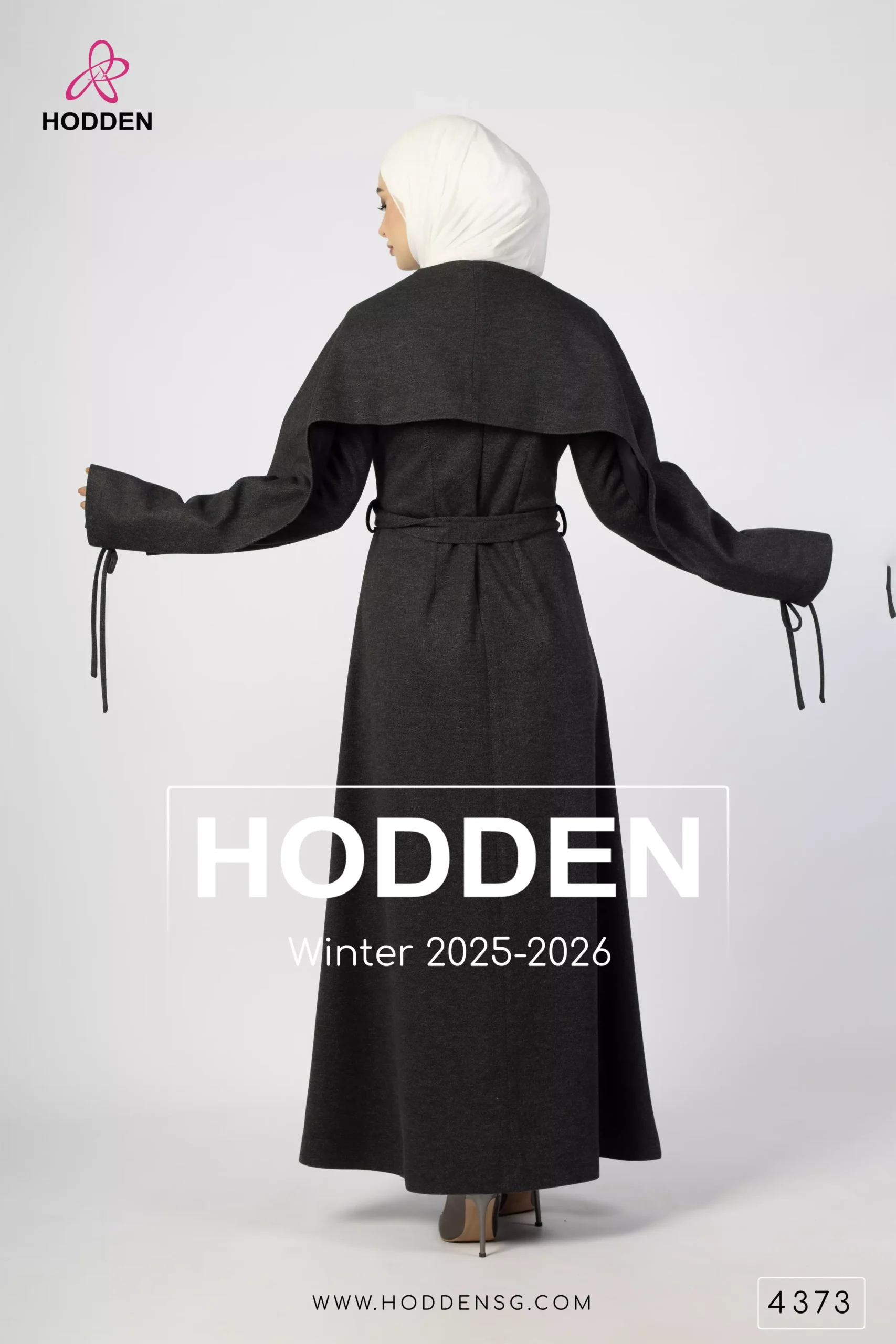 ⁦فستان جوخ ربطه - 4373⁩ - الصورة ⁦4⁩