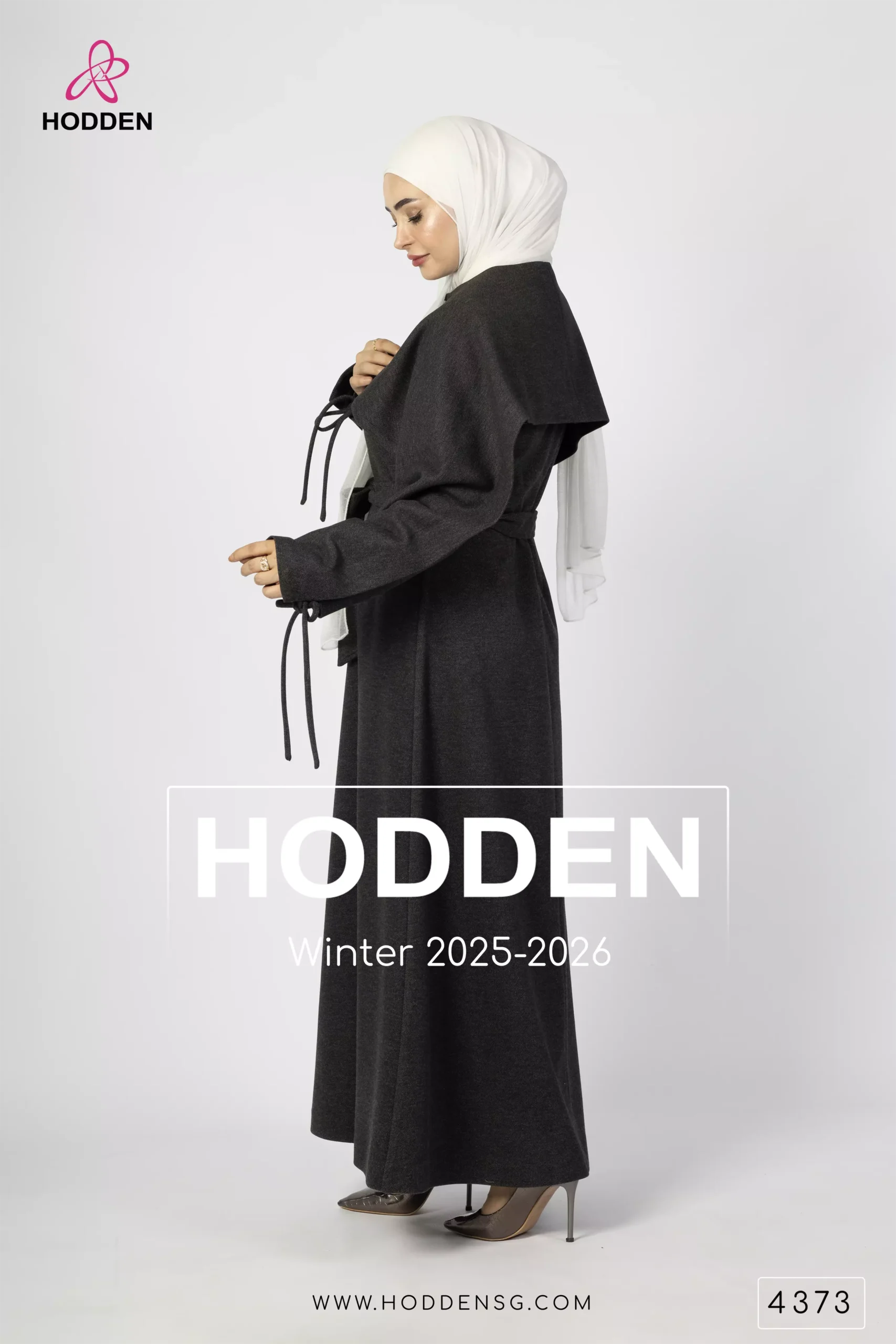 ⁦فستان جوخ ربطه - 4373⁩ - الصورة ⁦3⁩