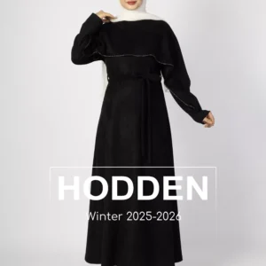 فستان سويد مع رده - 4374