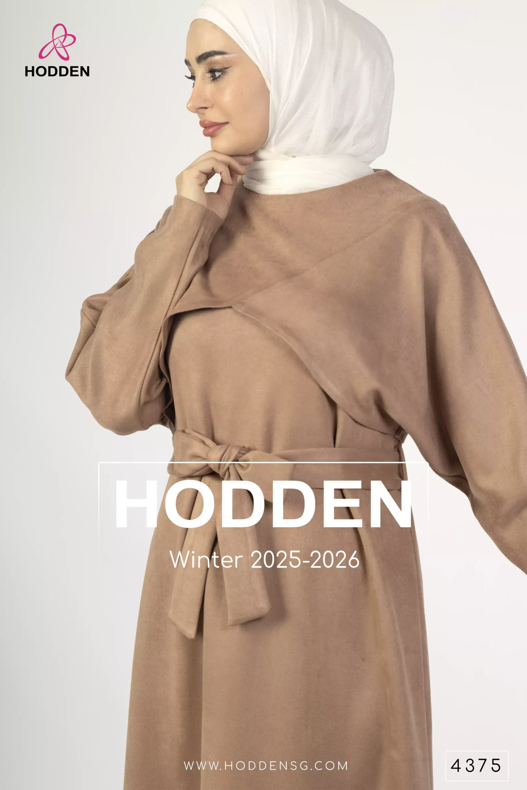 ⁦فستان سويد مع ركاب قصير - 4375⁩ - الصورة ⁦3⁩