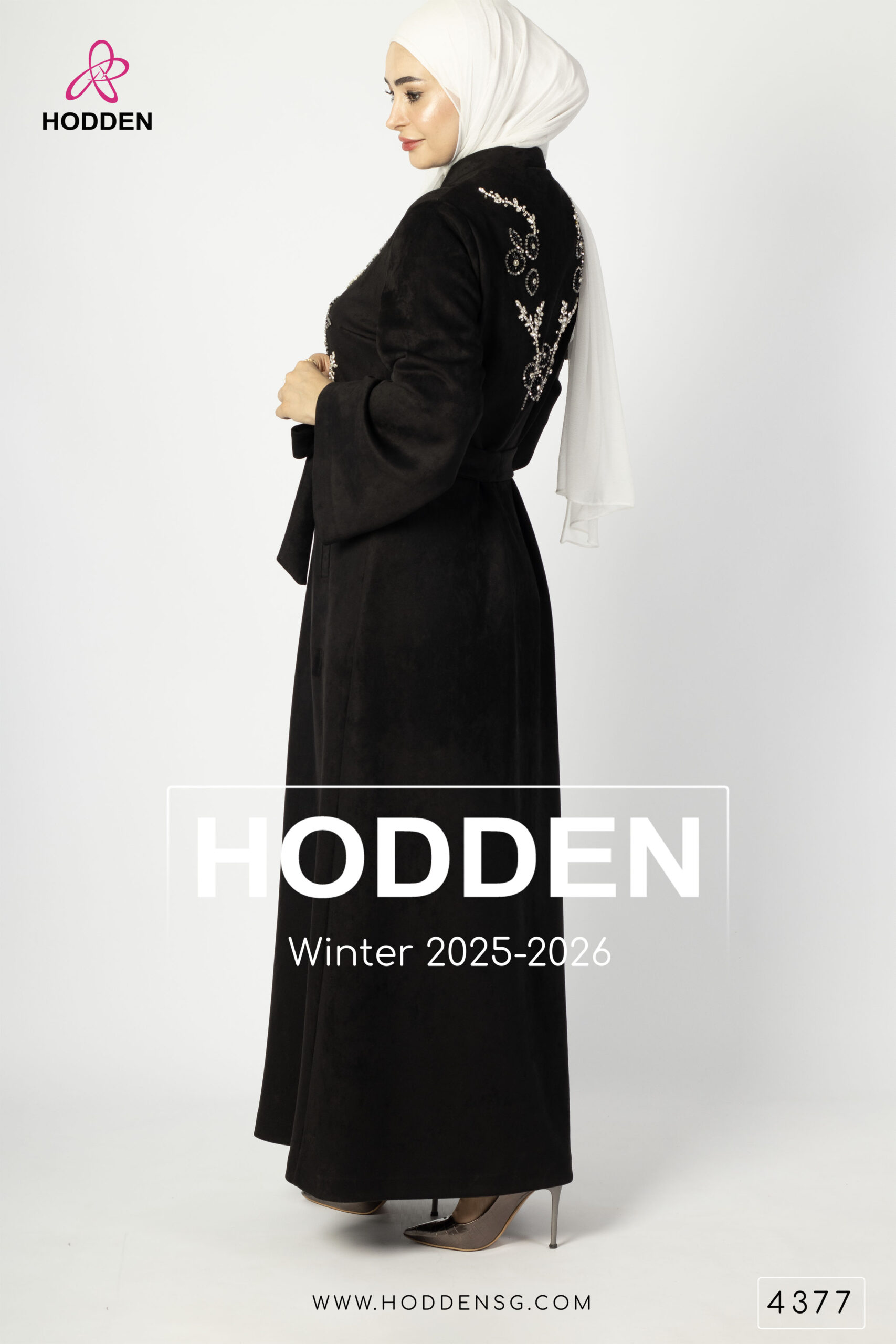 ⁦عباية مخمل شك صدر مع ظهر - 4377⁩ - الصورة ⁦5⁩