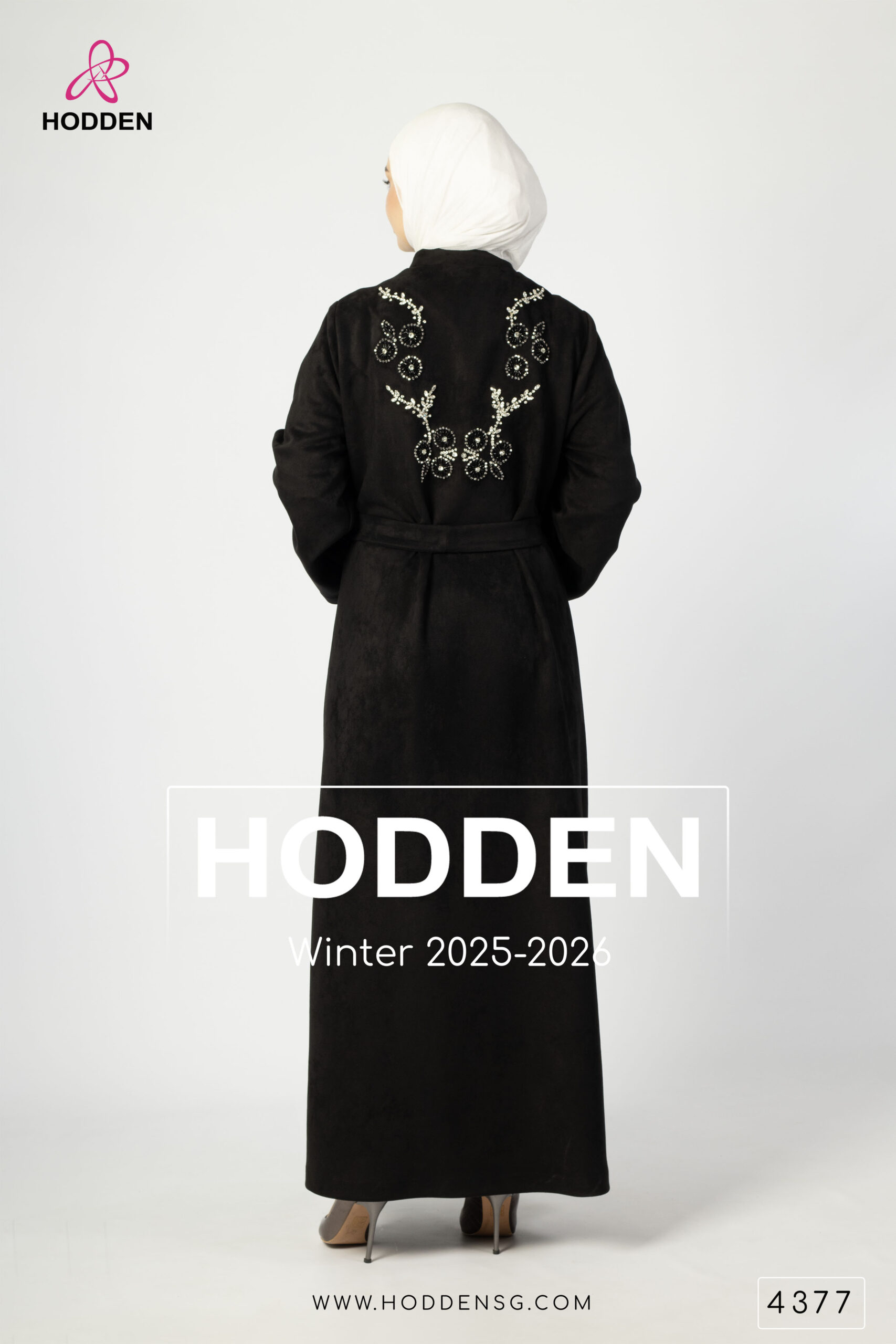 ⁦عباية مخمل شك صدر مع ظهر - 4377⁩ - الصورة ⁦4⁩