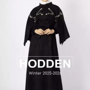 عابيه مخمل مع كاب قصير شك - 4378