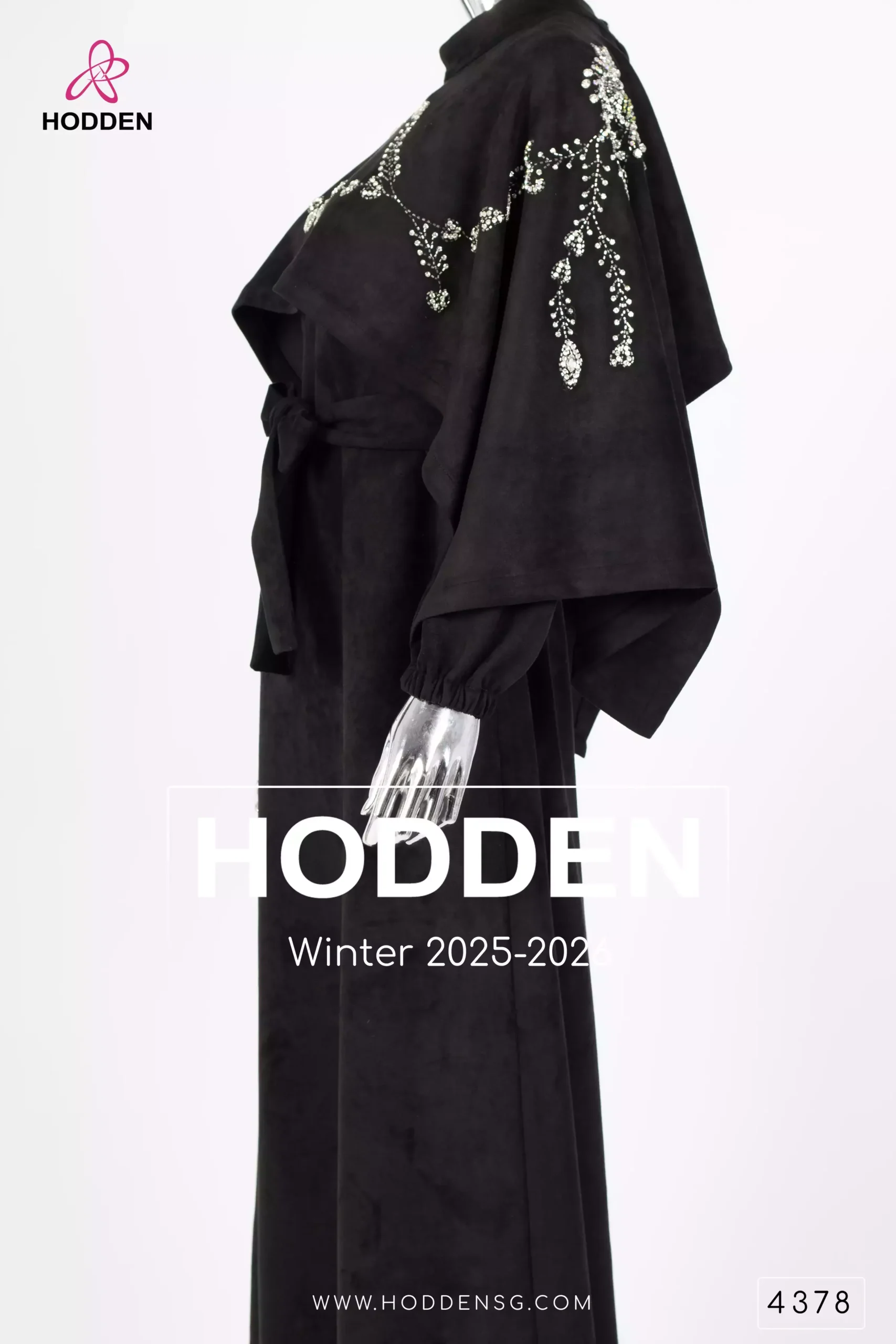 ⁦عابيه مخمل  مع كاب قصير شك - 4378⁩ - الصورة ⁦6⁩