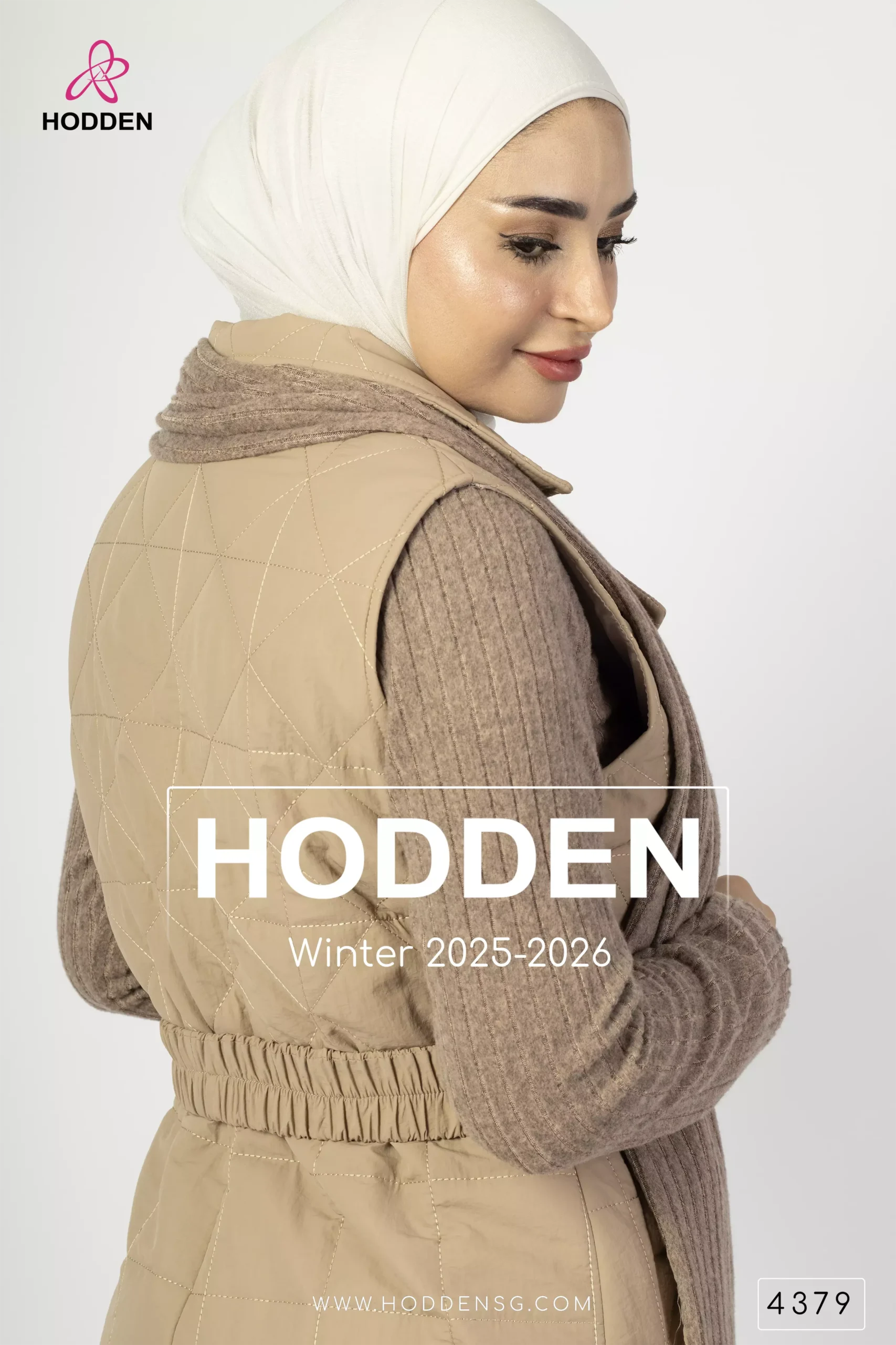 ⁦مانطو شتوي مع شال - 4379⁩ - الصورة ⁦3⁩