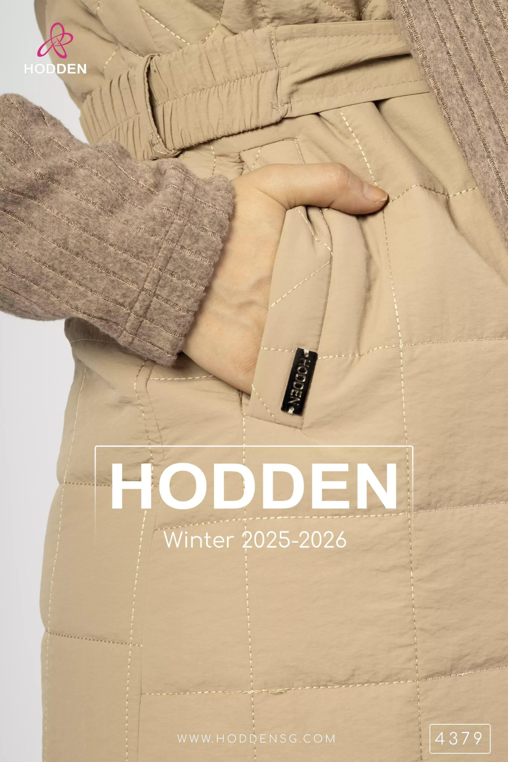 ⁦مانطو شتوي مع شال - 4379⁩ - الصورة ⁦2⁩