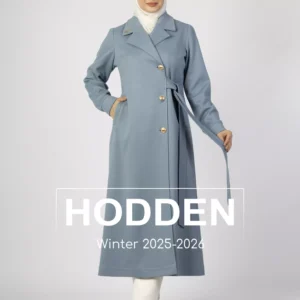 مانطو جوخ زنار على الخصر - 4383