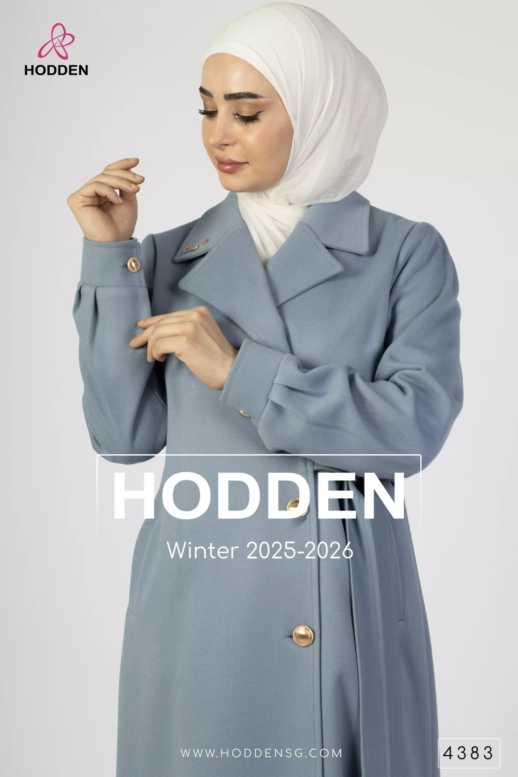 ⁦مانطو جوخ زنار على الخصر - 4383⁩ - الصورة ⁦4⁩