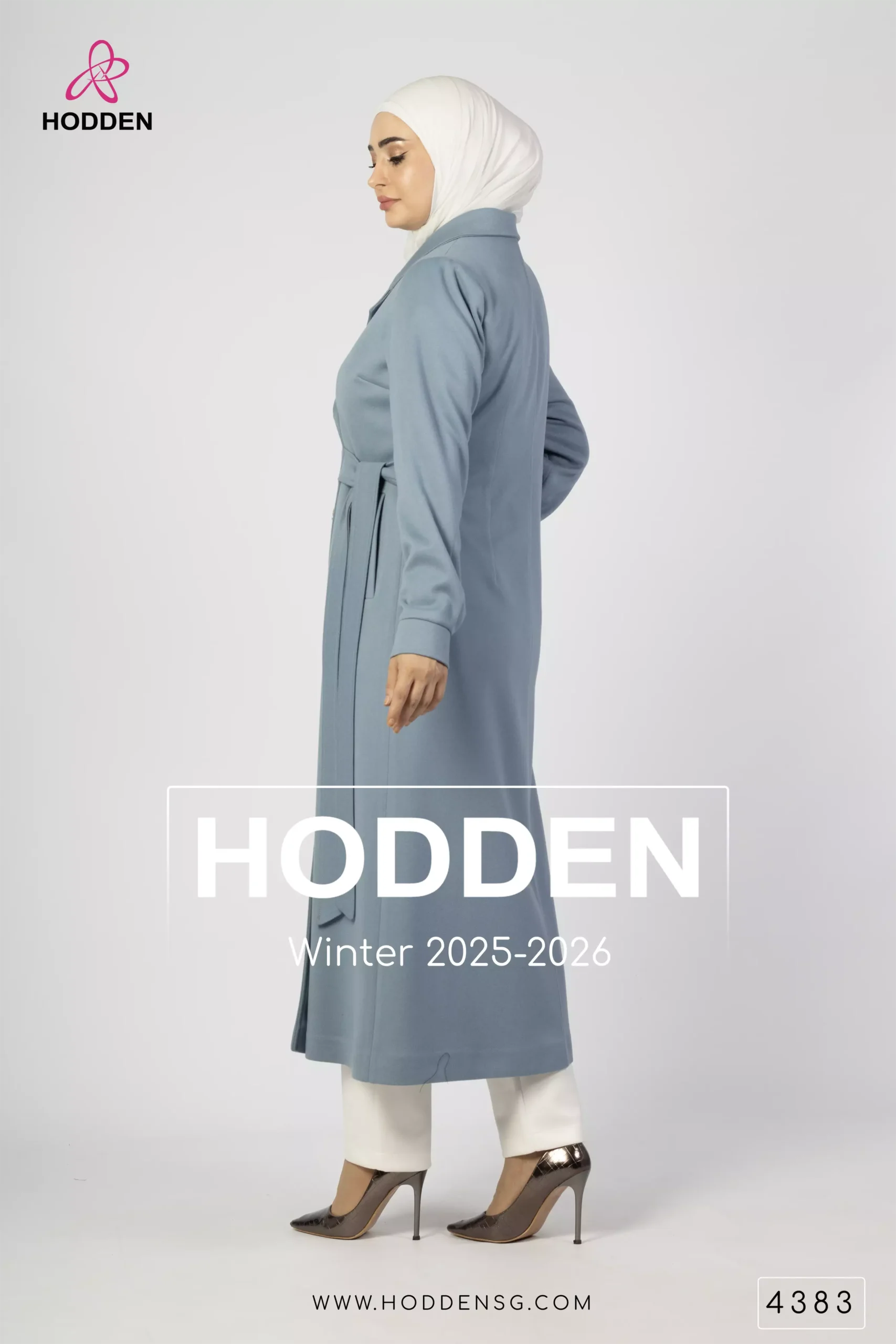 ⁦مانطو جوخ زنار على الخصر - 4383⁩ - الصورة ⁦5⁩