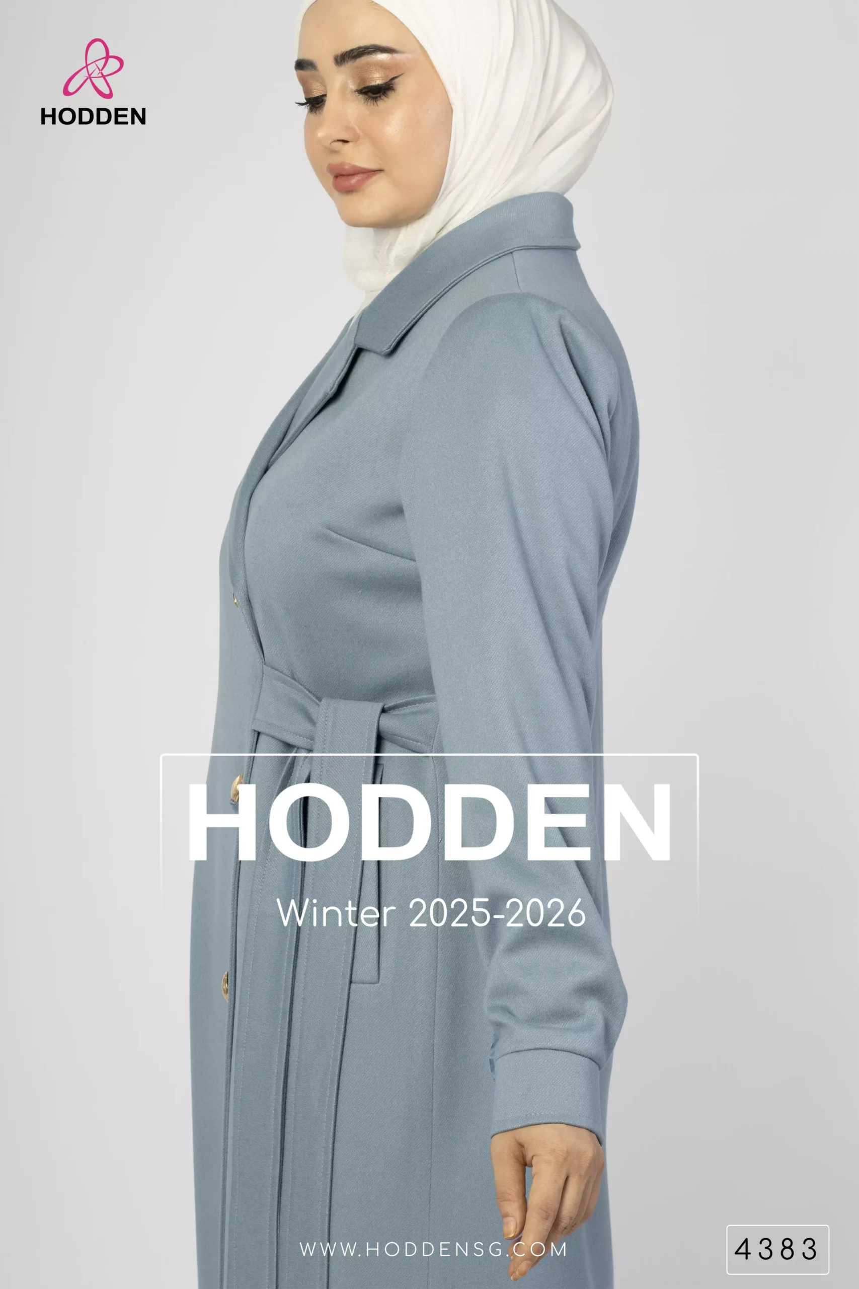 ⁦مانطو جوخ زنار على الخصر - 4383⁩ - الصورة ⁦3⁩