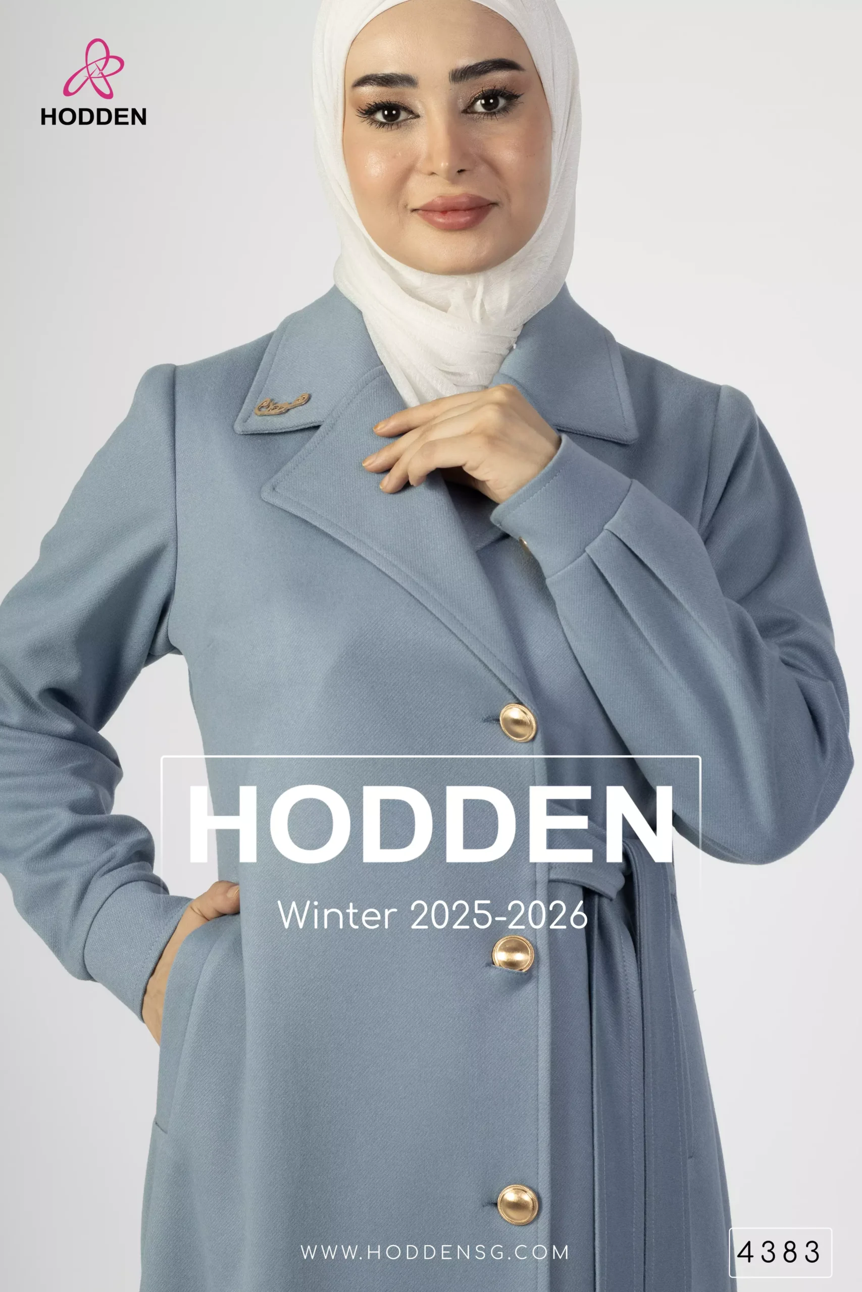 ⁦مانطو جوخ زنار على الخصر - 4383⁩ - الصورة ⁦8⁩