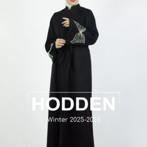 عباية مخمل سويد - 4511