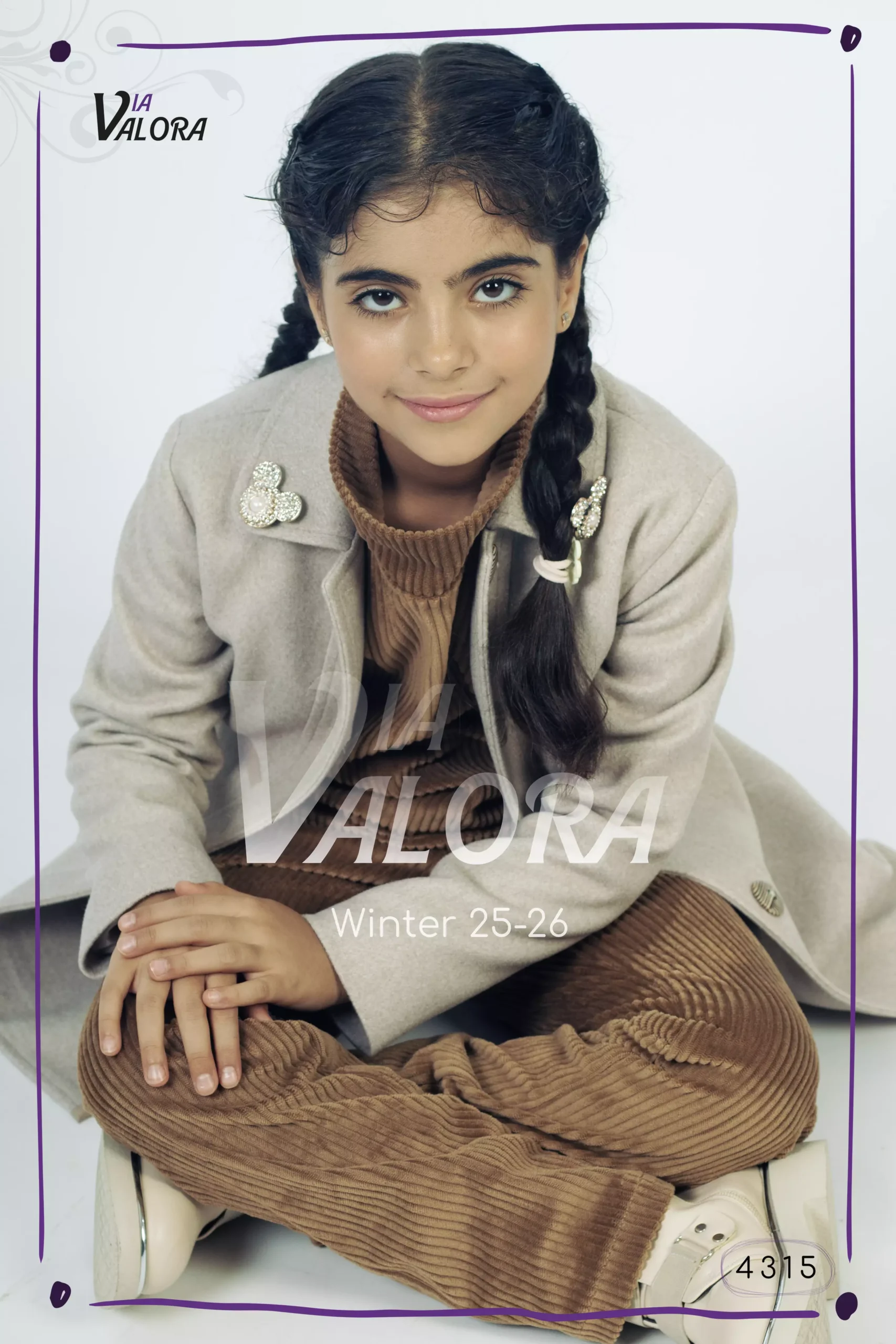 ⁦طقم بناتي 3 قطع – جوخ – طول 80 سم - 4315⁩ - الصورة ⁦7⁩