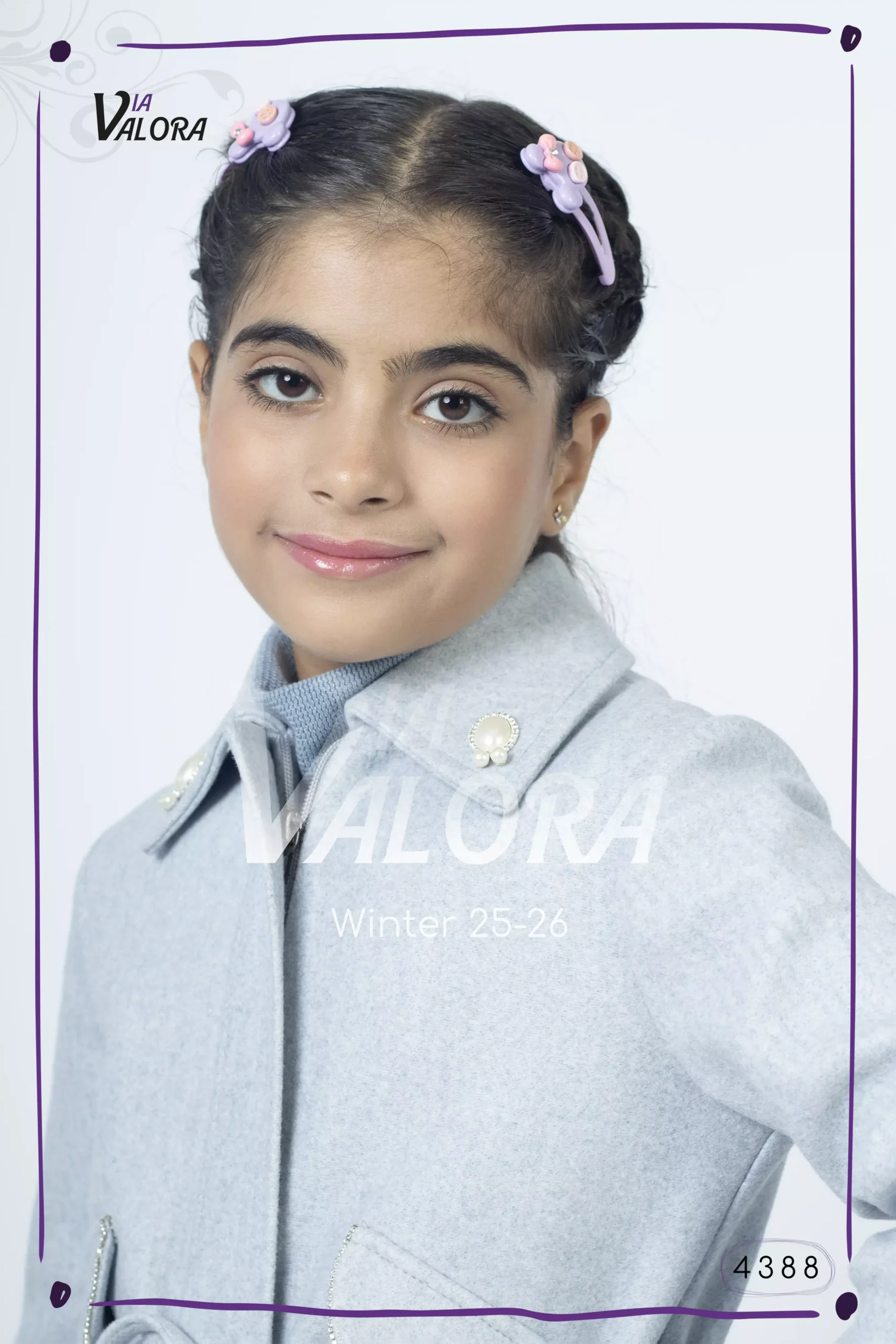 ⁦طقم بناتي 3 قطع – جوخ – طول 80 سم - 4388⁩ - الصورة ⁦4⁩