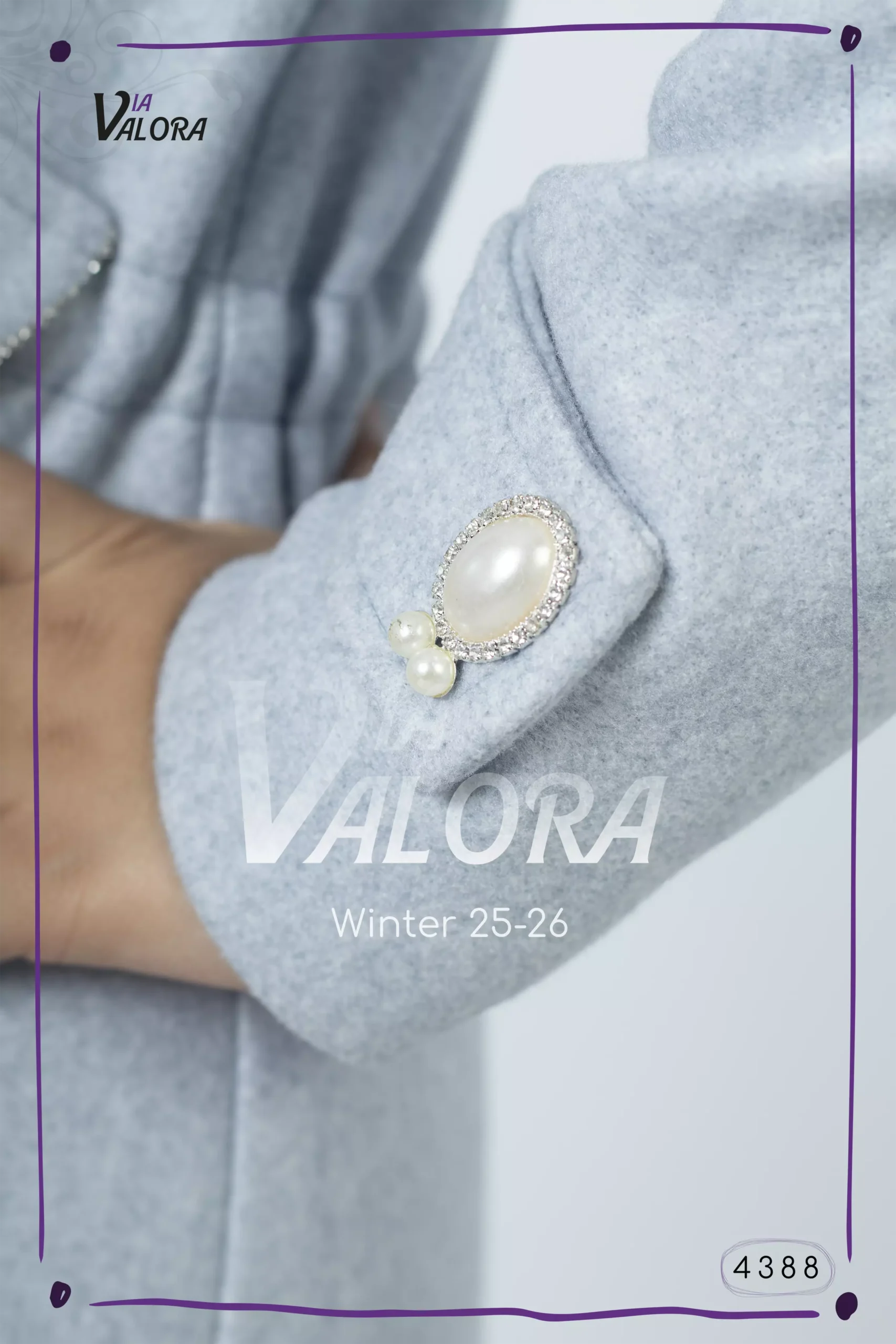 ⁦طقم بناتي 3 قطع – جوخ – طول 80 سم - 4388⁩ - الصورة ⁦5⁩