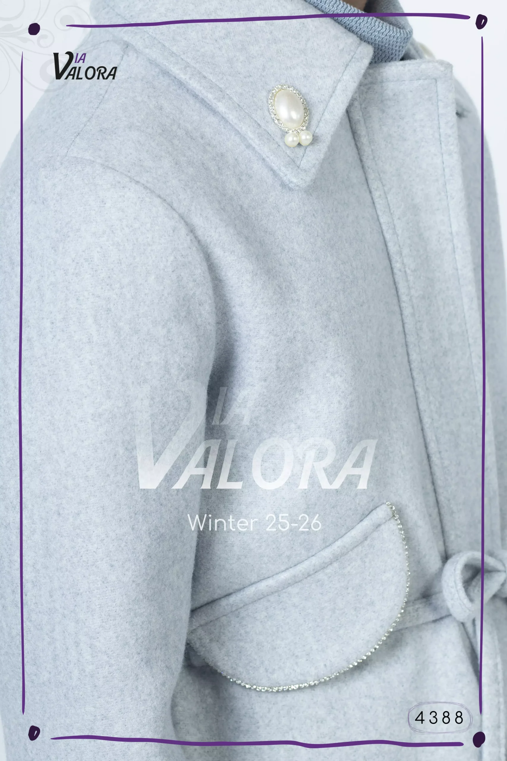 ⁦طقم بناتي 3 قطع – جوخ – طول 80 سم - 4388⁩ - الصورة ⁦6⁩