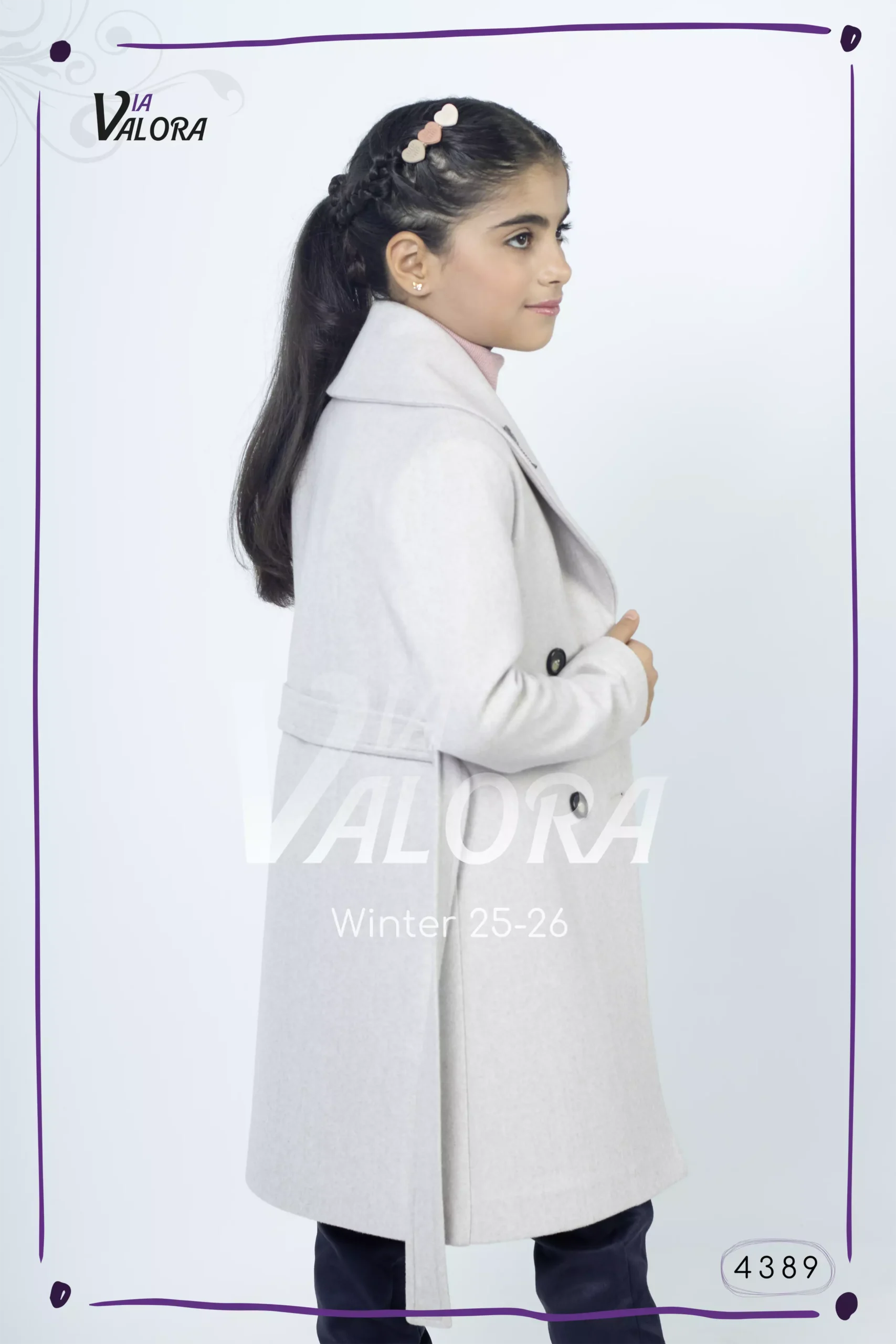 ⁦طقم بناتي 3 قطع – جوخ – طول 80 سم - 4389⁩ - الصورة ⁦3⁩