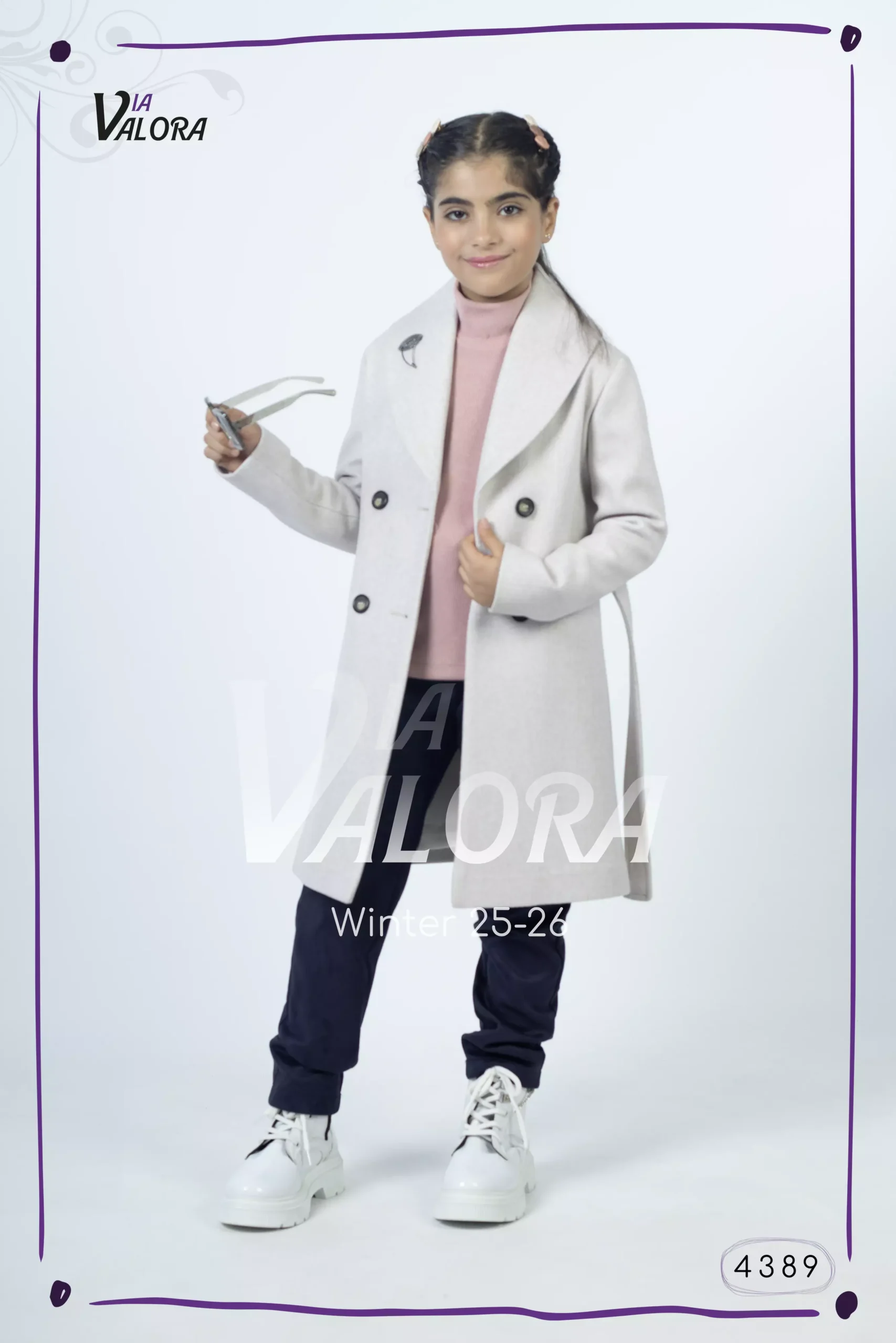 ⁦طقم بناتي 3 قطع – جوخ – طول 80 سم - 4389⁩ - الصورة ⁦6⁩