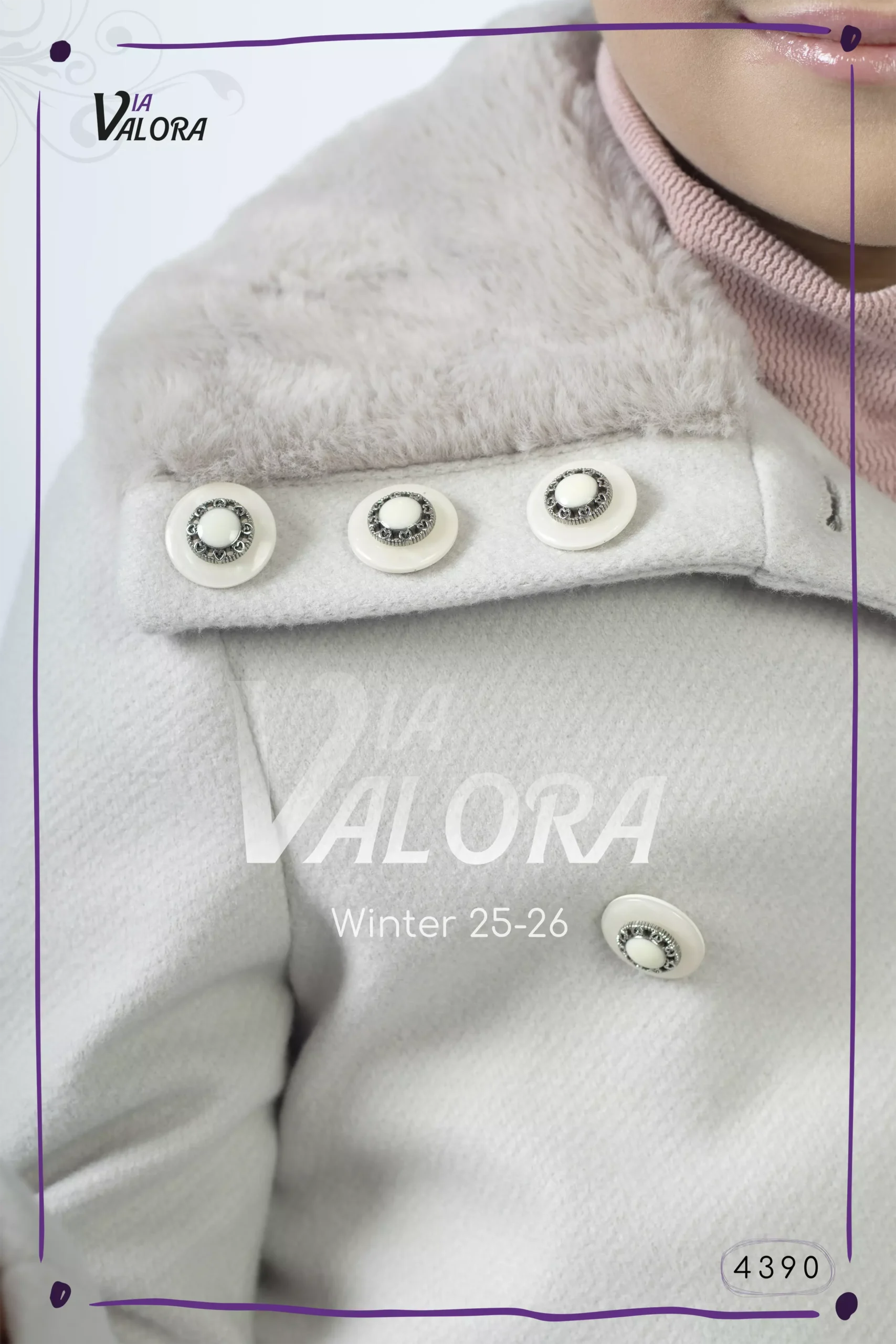 ⁦طقم بناتي 3 قطع – جوخ – طول 80 سم - 4390⁩ - الصورة ⁦5⁩