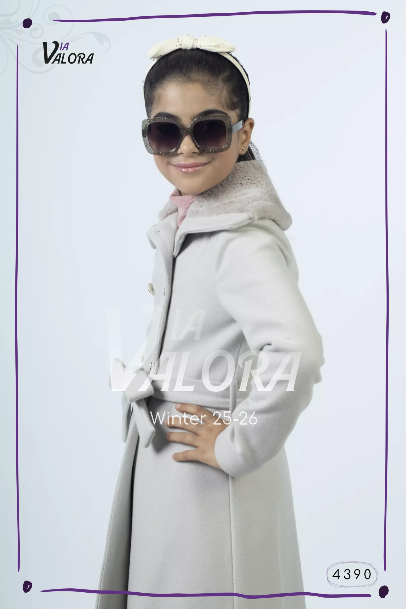 ⁦طقم بناتي 3 قطع – جوخ – طول 80 سم - 4390⁩ - الصورة ⁦3⁩