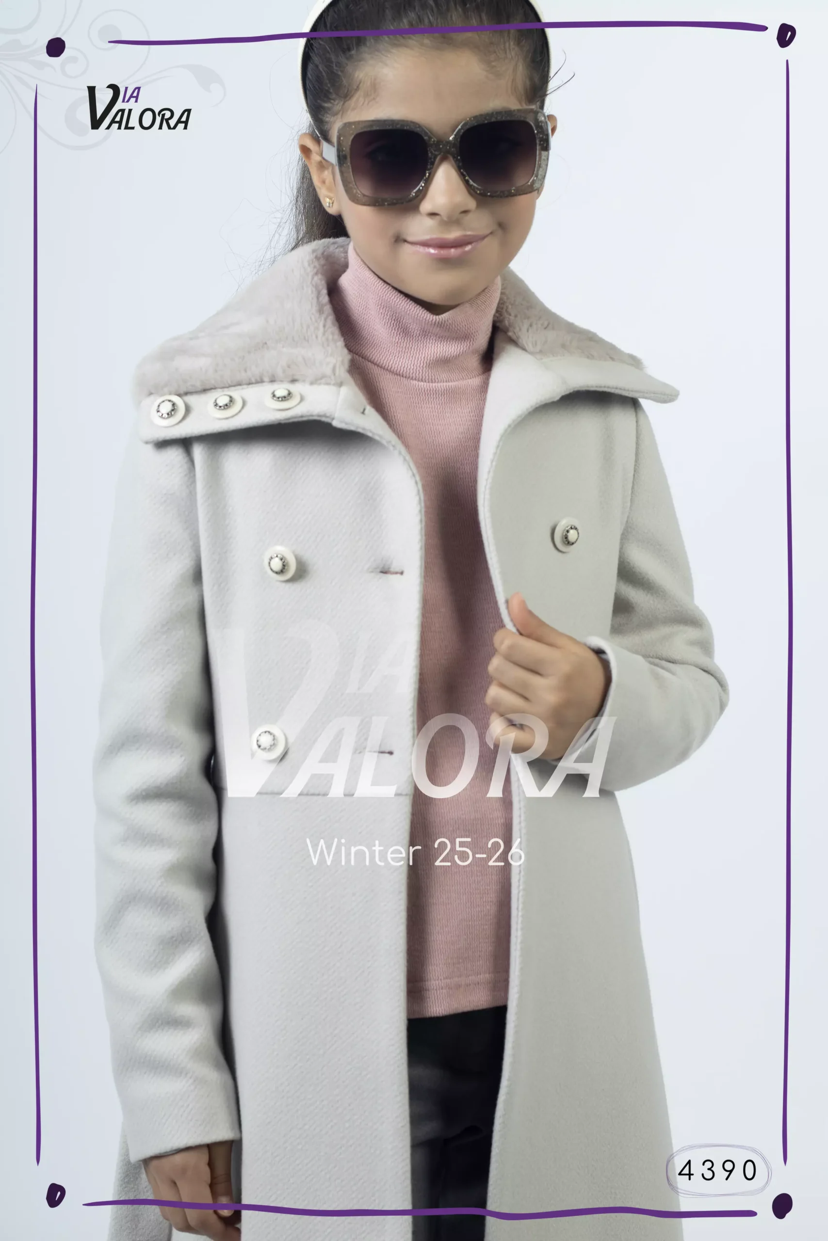 ⁦طقم بناتي 3 قطع – جوخ – طول 80 سم - 4390⁩ - الصورة ⁦2⁩