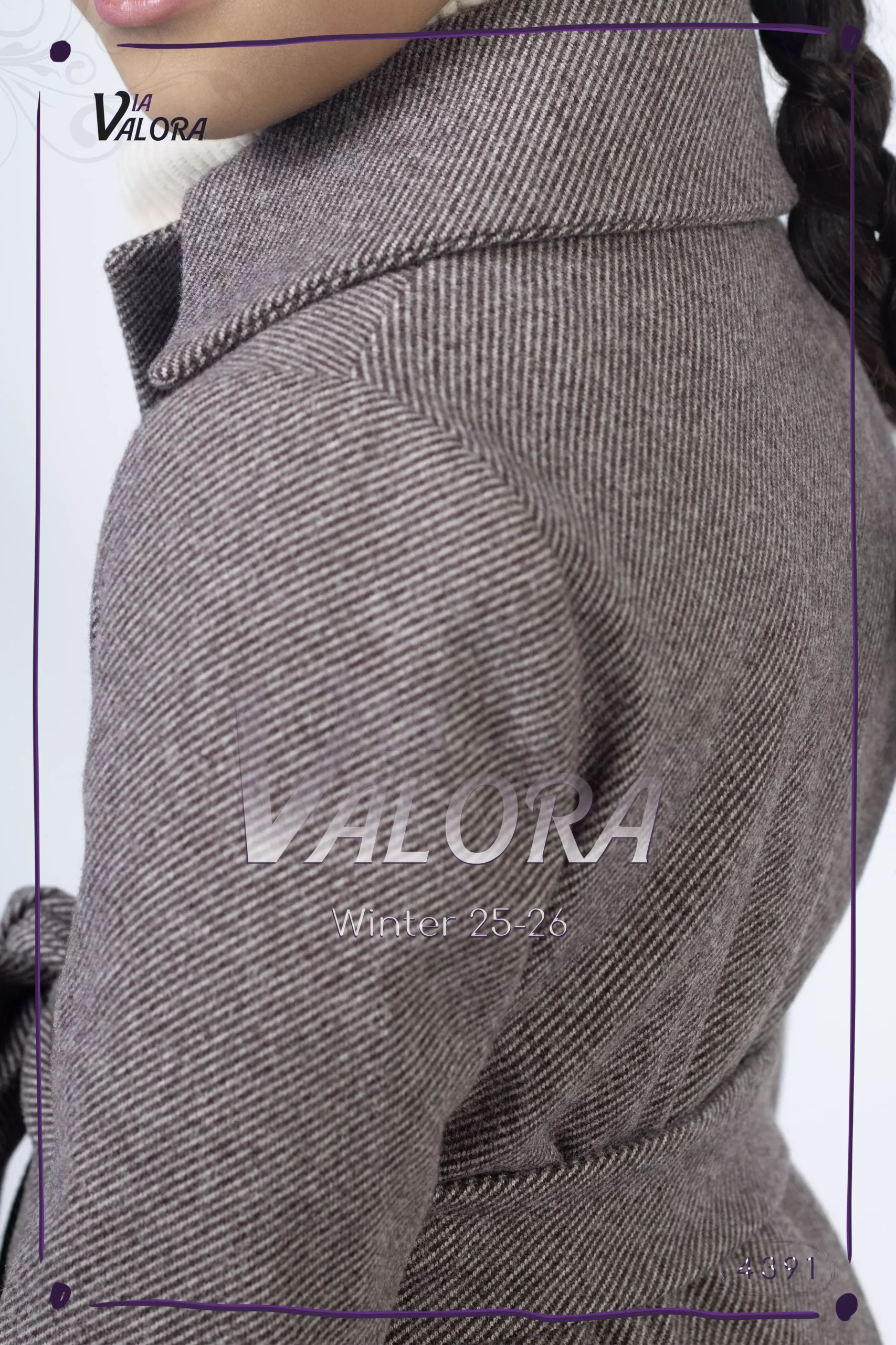 ⁦طقم بناتي 3 قطع – جوخ ممزوج – طول 80 سم - 4391⁩ - الصورة ⁦2⁩